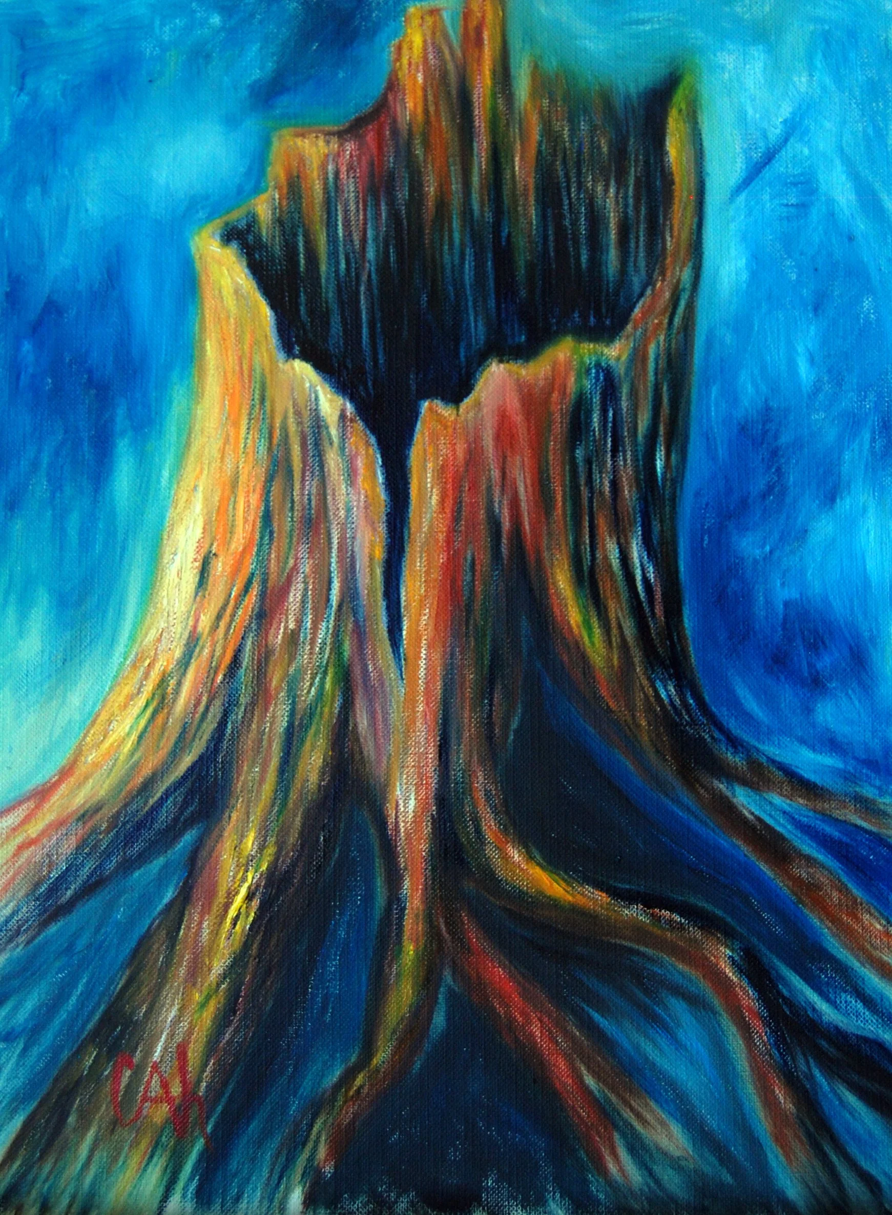 Tree Trunk 6 - Original Painting