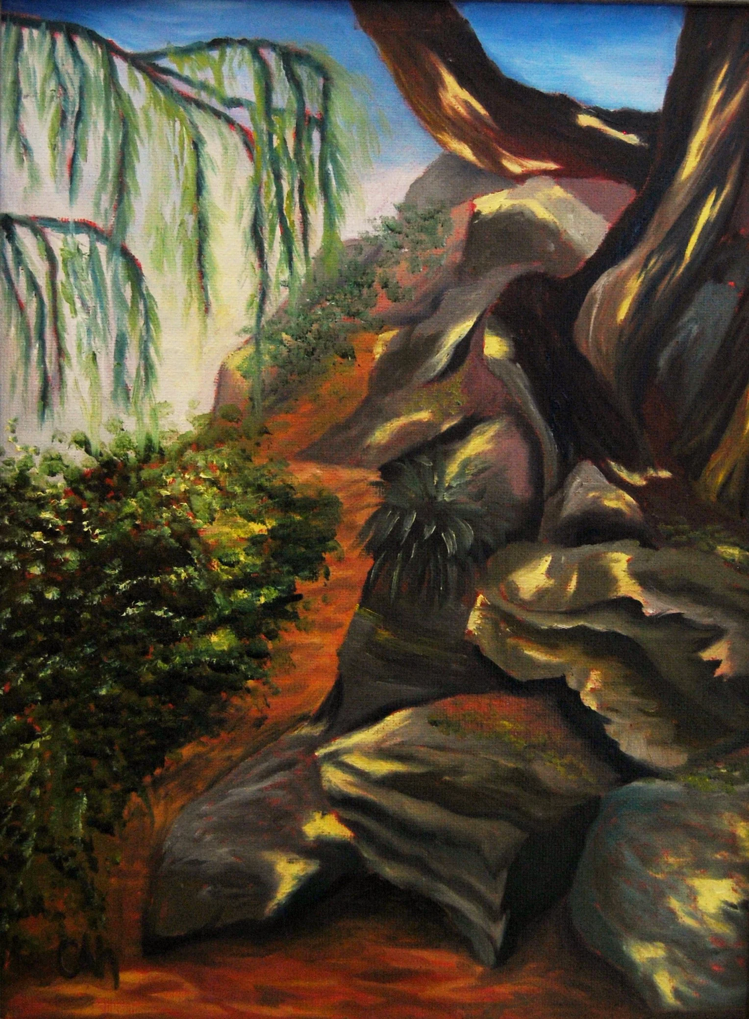Dappled Rock Garden - Original Artwork