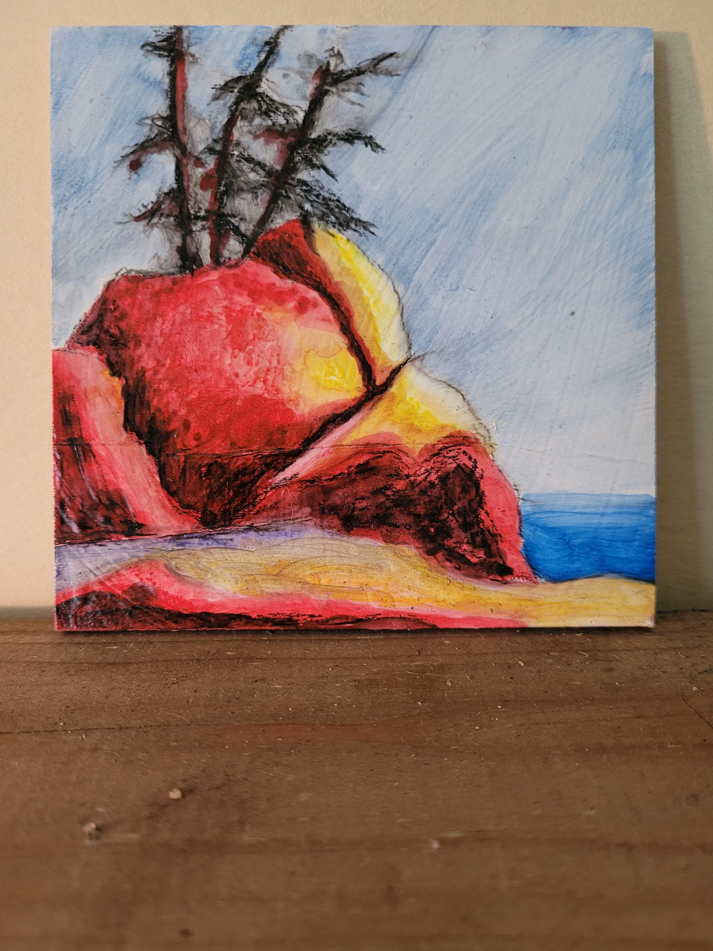 Between A Rock - Original Art