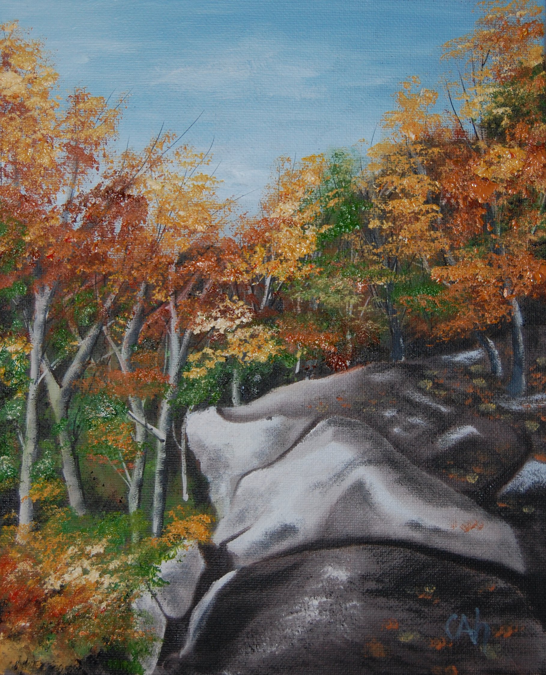 Rock Ledge at Killbear - Original Painting
