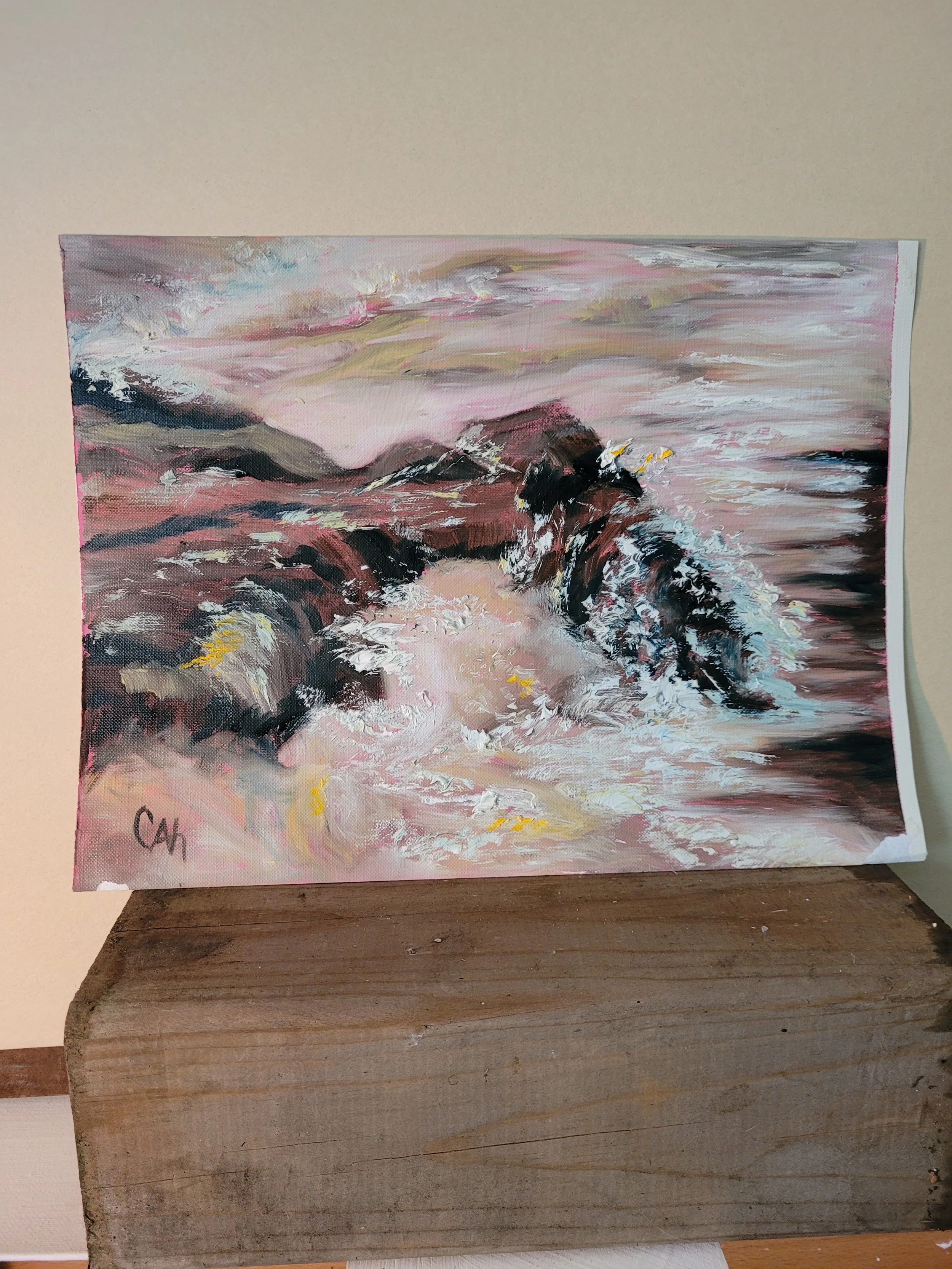 Caught in the Rapids - Original Painting