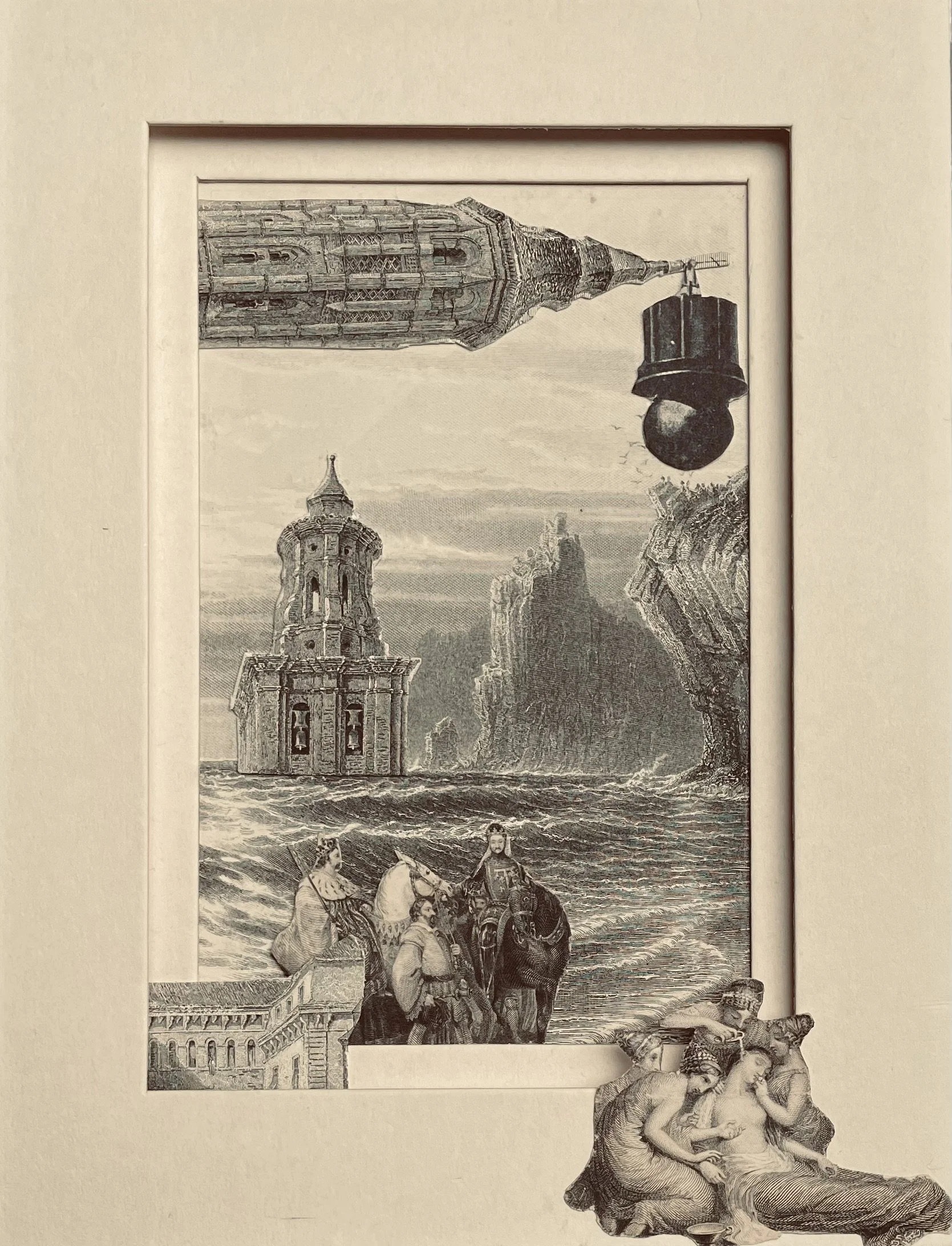 'Our Ladies of Attractions' - antiquarian prints and found images 