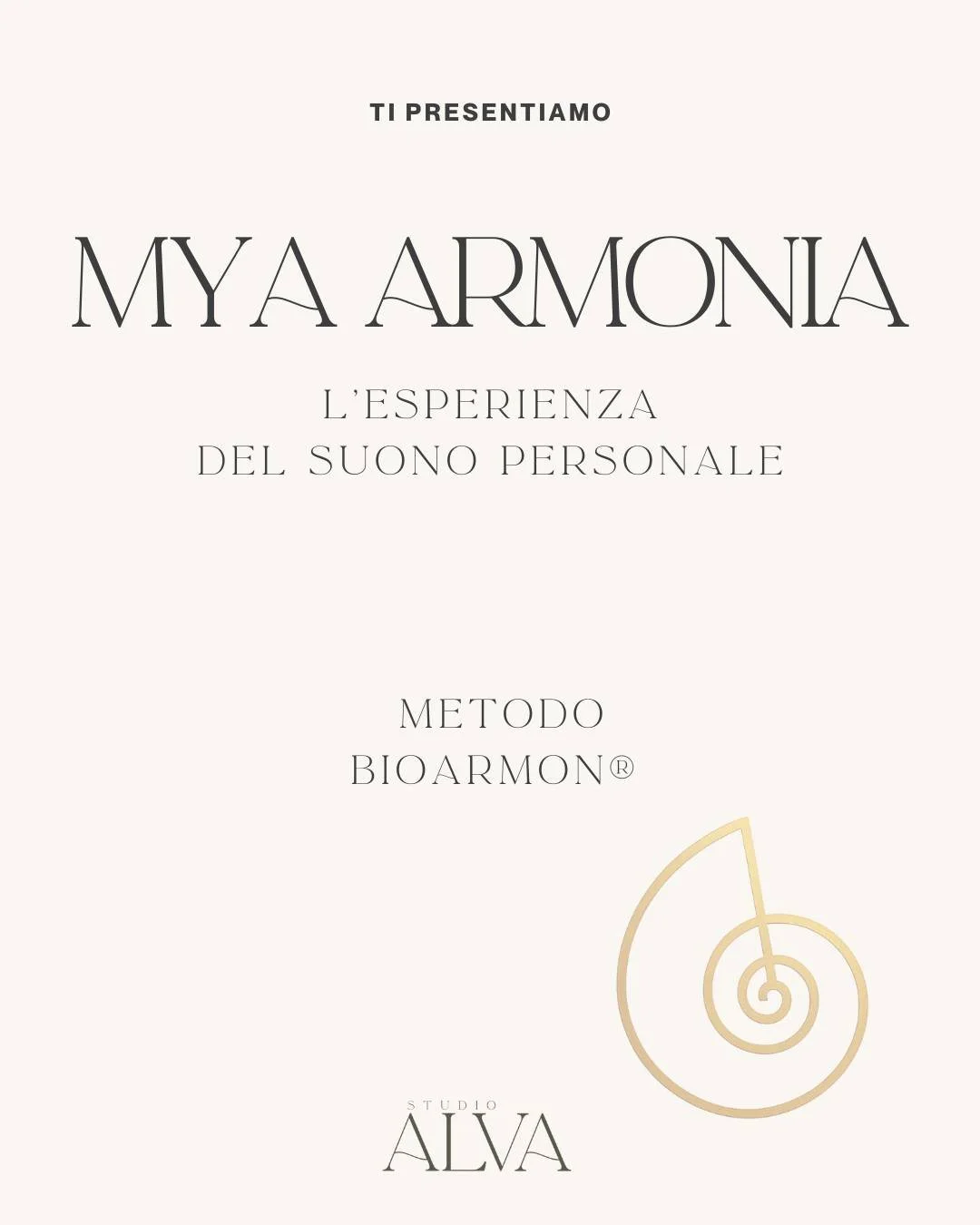 ✨ Mya Armonia ✨

Non sempre serve fare di pi&ugrave;.
A volte serve solo fermarsi e ascoltare.

Mya Armonia nasce come uno spazio di risonanza &mdash;
un luogo in cui il suono diventa guida per ritrovare presenza, coerenza e connessione con la propri