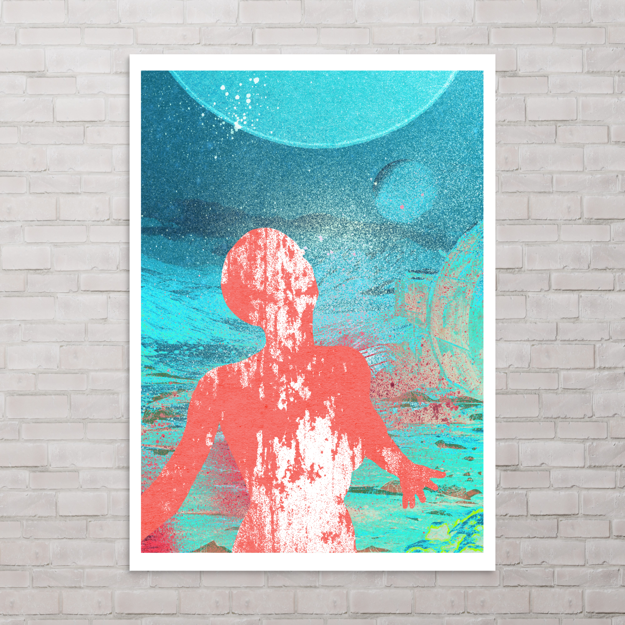 Space Sun Psych Art Print