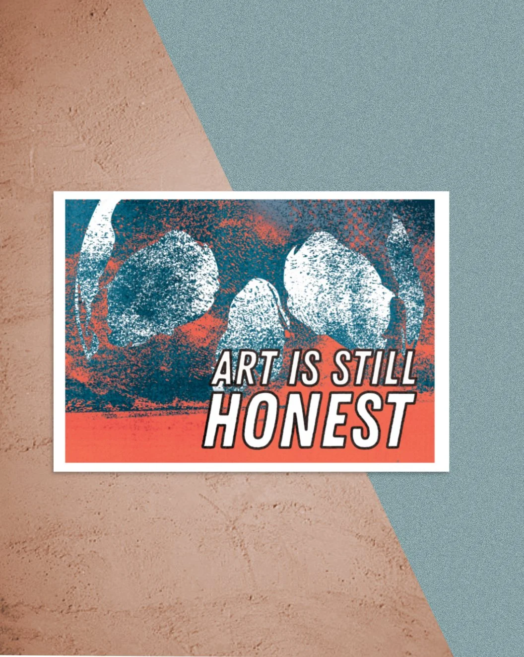 Art Is Still Honest Skull Art Print
