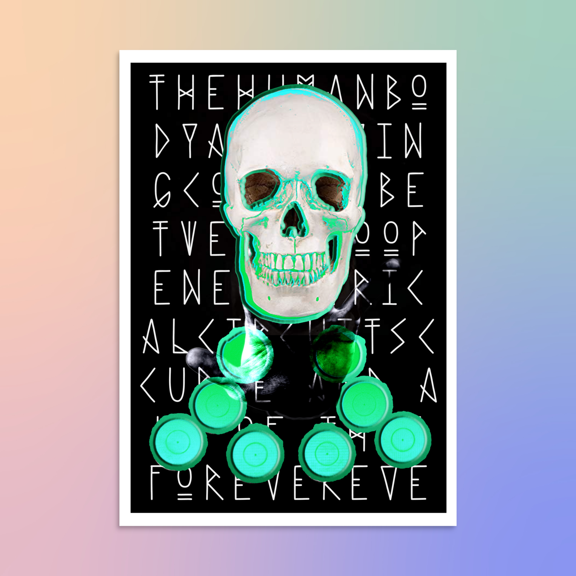 The Human Body is an Electrical Conduit Art Print