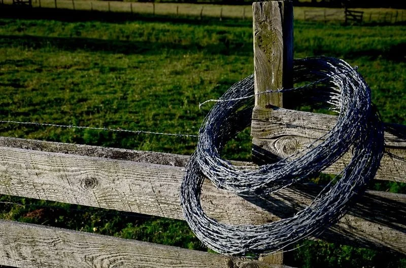 Railing with Barbed Wire - Randolph NY