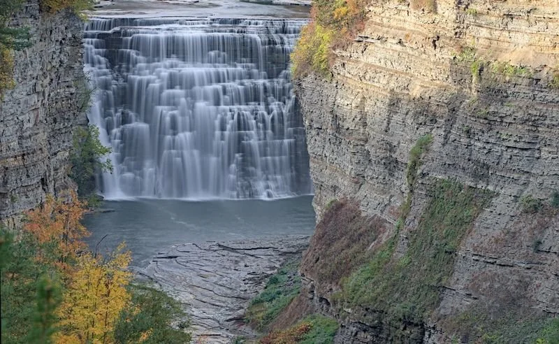 Middle Falls from Inspritaion Point - Letchworth State Park NY