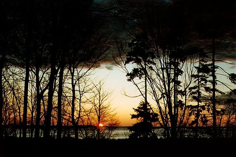 Sunrise from a Cabin - Camden Maine