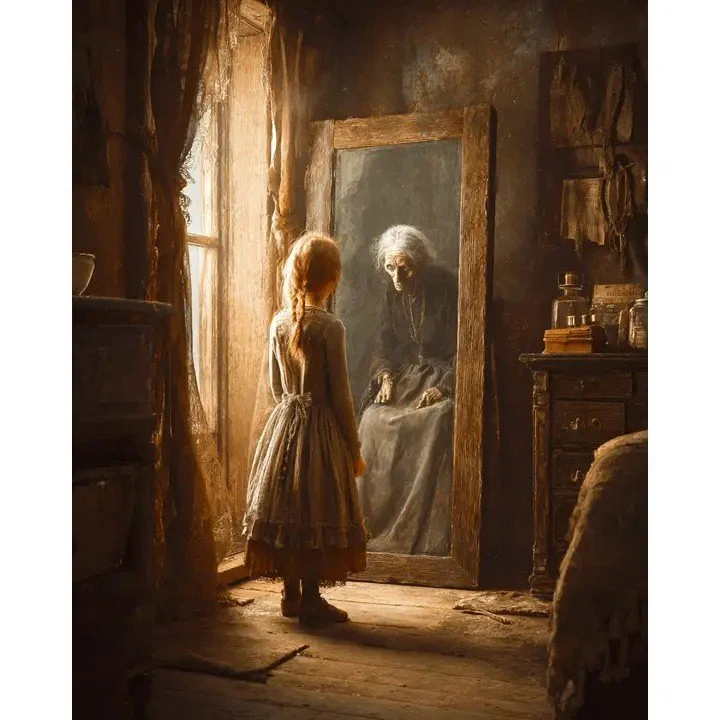 Young Girl to Old Crone Fine Art Print
