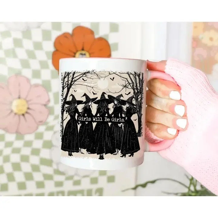 🧙‍♀️ Girls Will Be Girls Witchy Halloween Mug