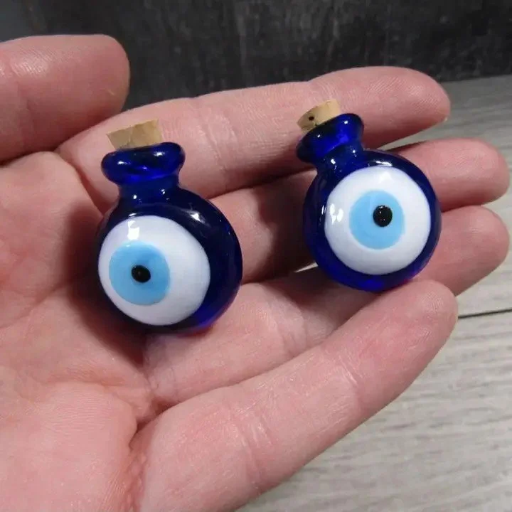 🧿 Small Evil Eye Stash Bottle — Discreet Protection & Magical Intention