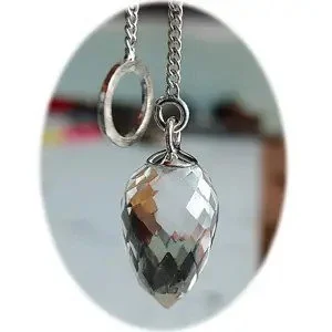 Faceted Quartz Pendulum (large)