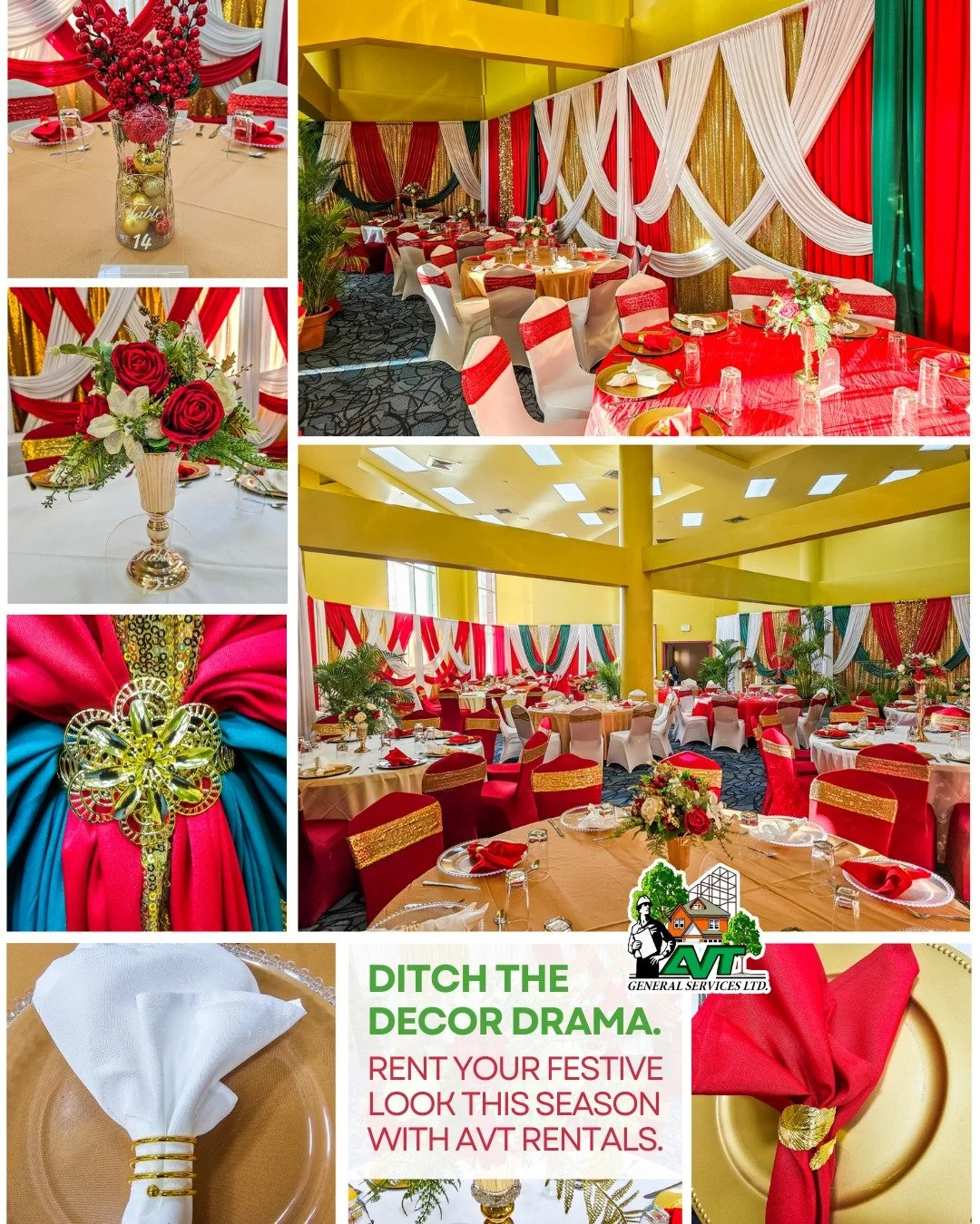 Hi 👋 Planning an Christmas or End of Year event soon?
We help with: 🪑 Tables &amp; Chairs, 🎤 Audio Visual, 💡 Decor &amp; Effects, 🛠 Setup, breakdown &amp; everything in between.
📍One vendor. Everything done professionally. 📲 Let us know what y