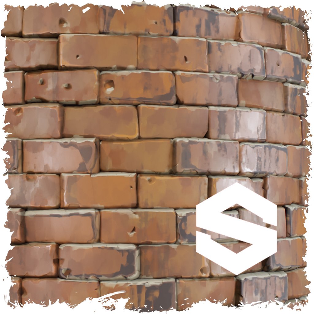 Substance Designer - Stylized Old Brick Wall