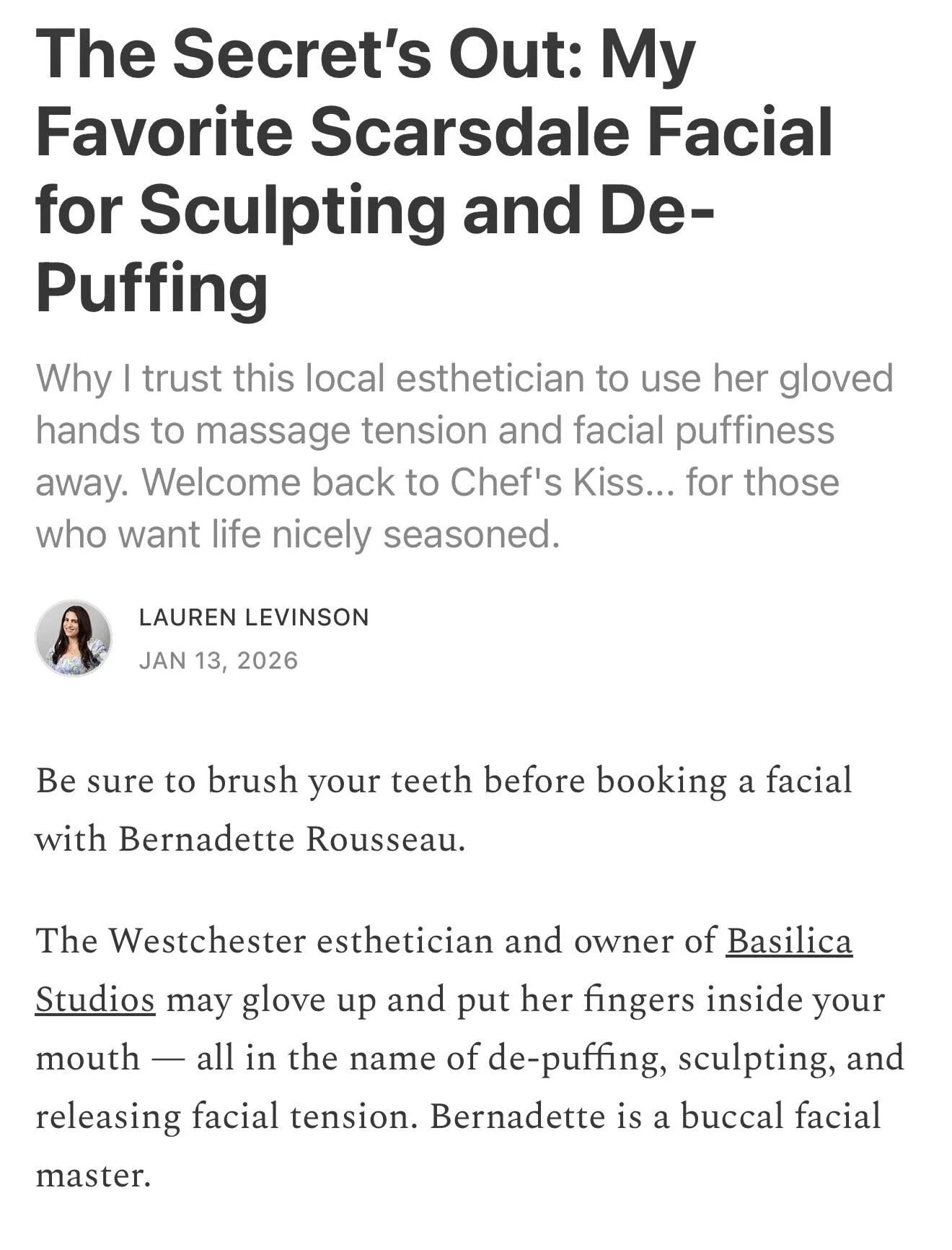 featured by the equally beautiful &amp; talented @laurenlevinson 🤍✨🪄 
read the full piece and subscribe laurenlevinson.substack.com