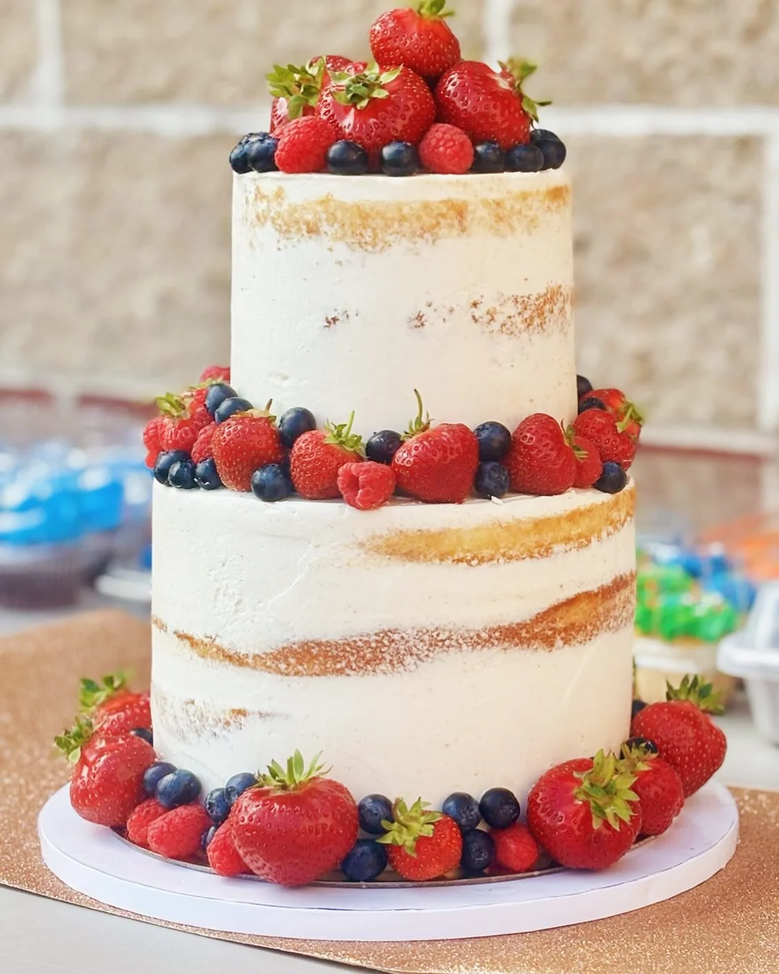 Can&rsquo;t go wrong with vanilla and fresh picked strawberries 🍓🫐🍰 Happy retirement to Mrs Yando!