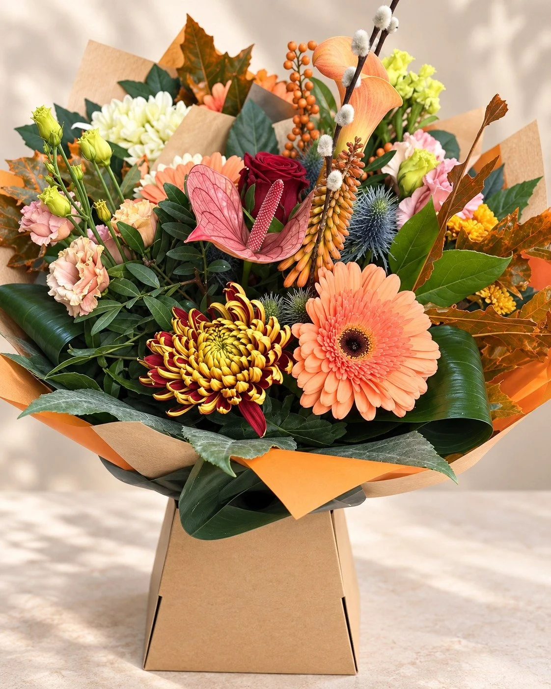 Autumn Rainbow Fresh Flower Bouquet