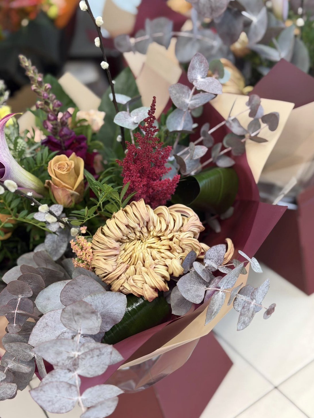 Midnight in the Sahara autumn fresh flower bouquet by Blossom's House of Flowers