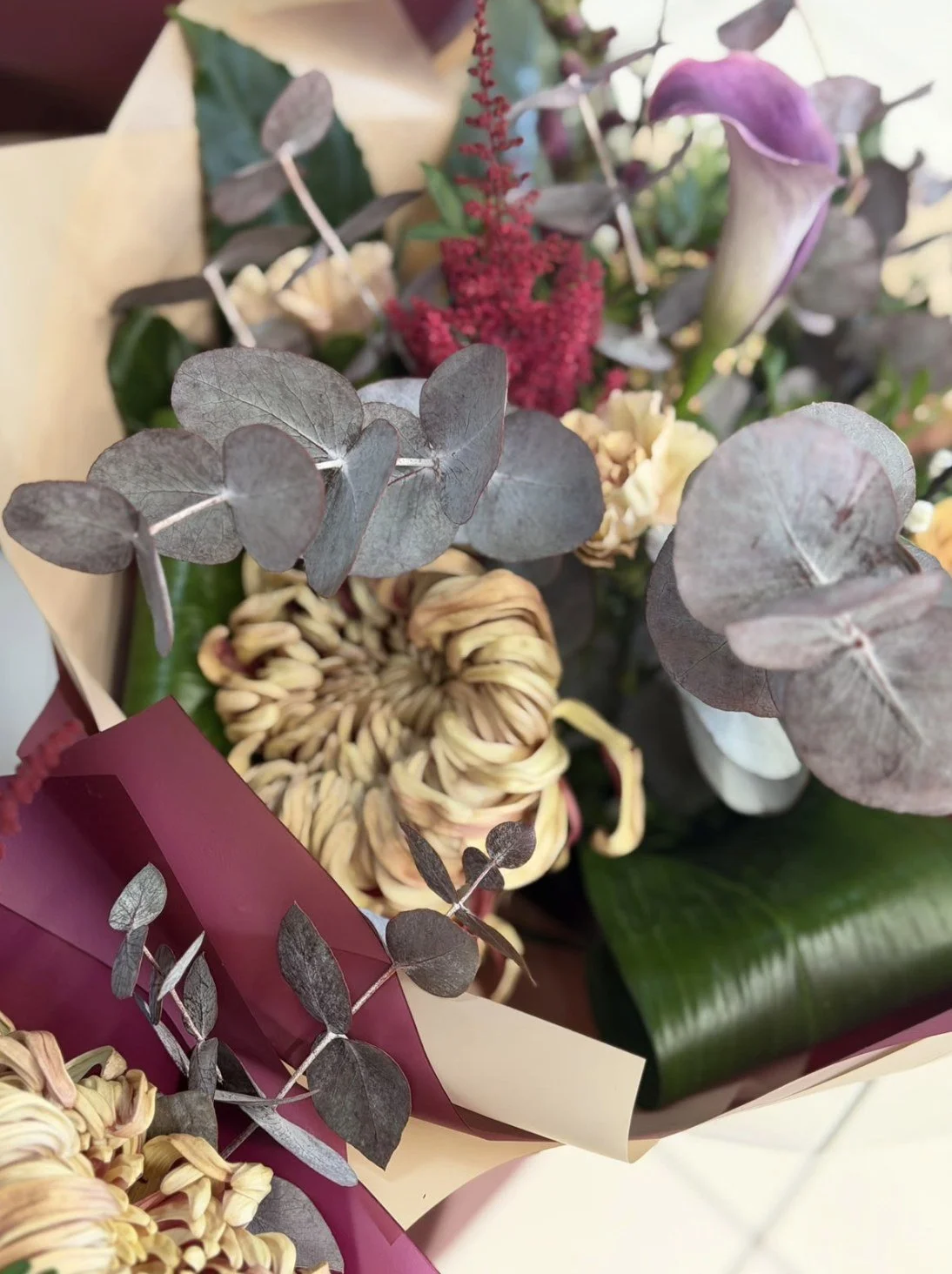 Midnight in the Sahara autumn fresh flower bouquet by Blossom's House of Flowers