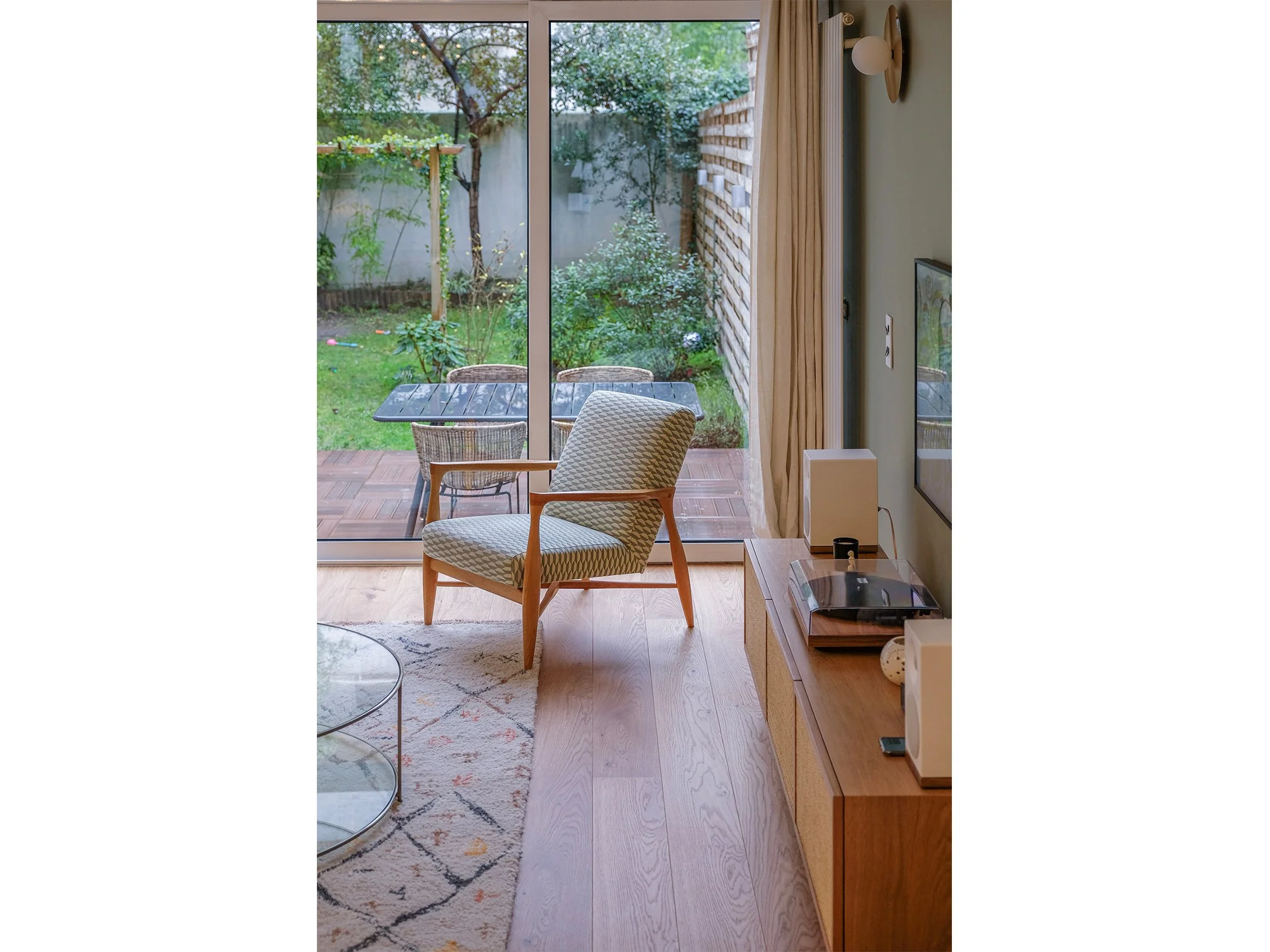 Salon vue jardin