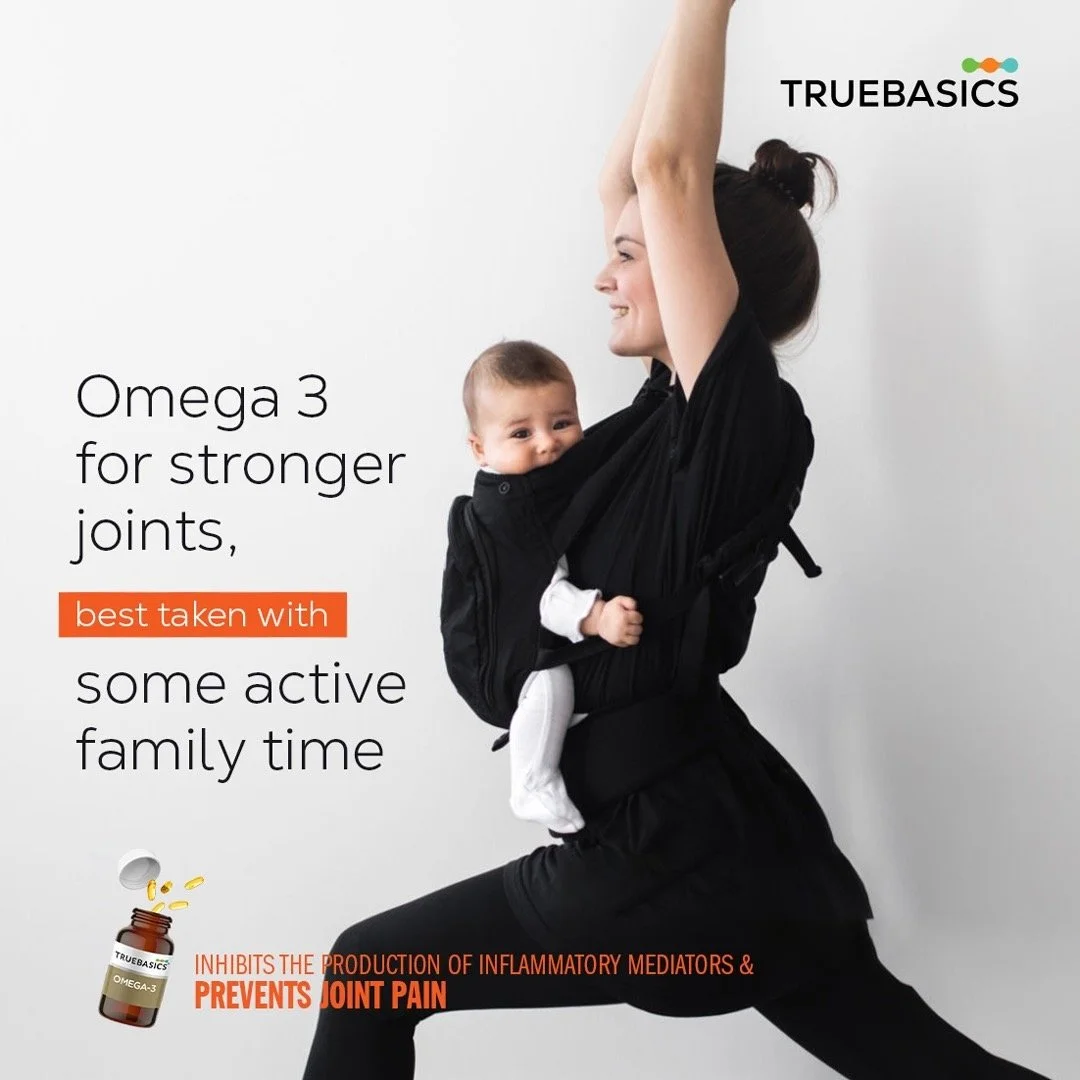 TrueBasics Ultra Omega-3 is rich with Omega 3 fatty acids that inhibits the production of inflammatory mediators that cause joint pain. So when you take TrueBasics Ultra Omega-3, make sure that you supplement it with everything that’s good for your j