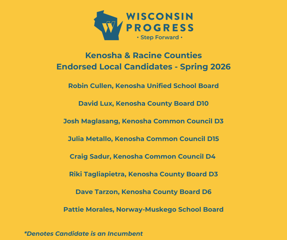 Kenosha & Racine Counties Round 1 Spring Endorsed Candidates.png
