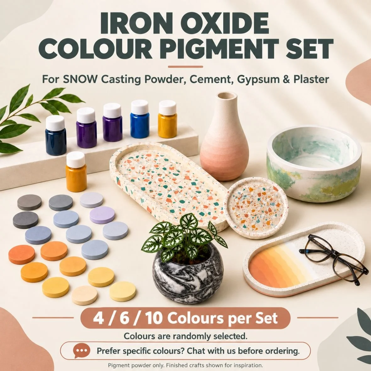 Colour Pigment  for Snow Casting Powder Cement