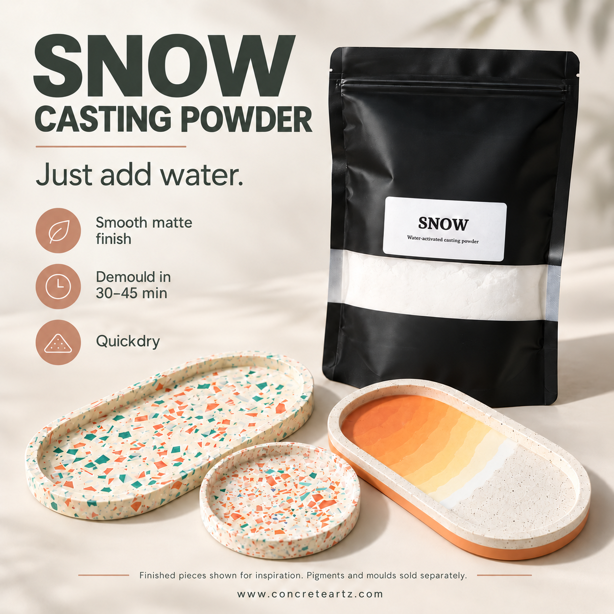 Quickdry snow casting powder listing.png