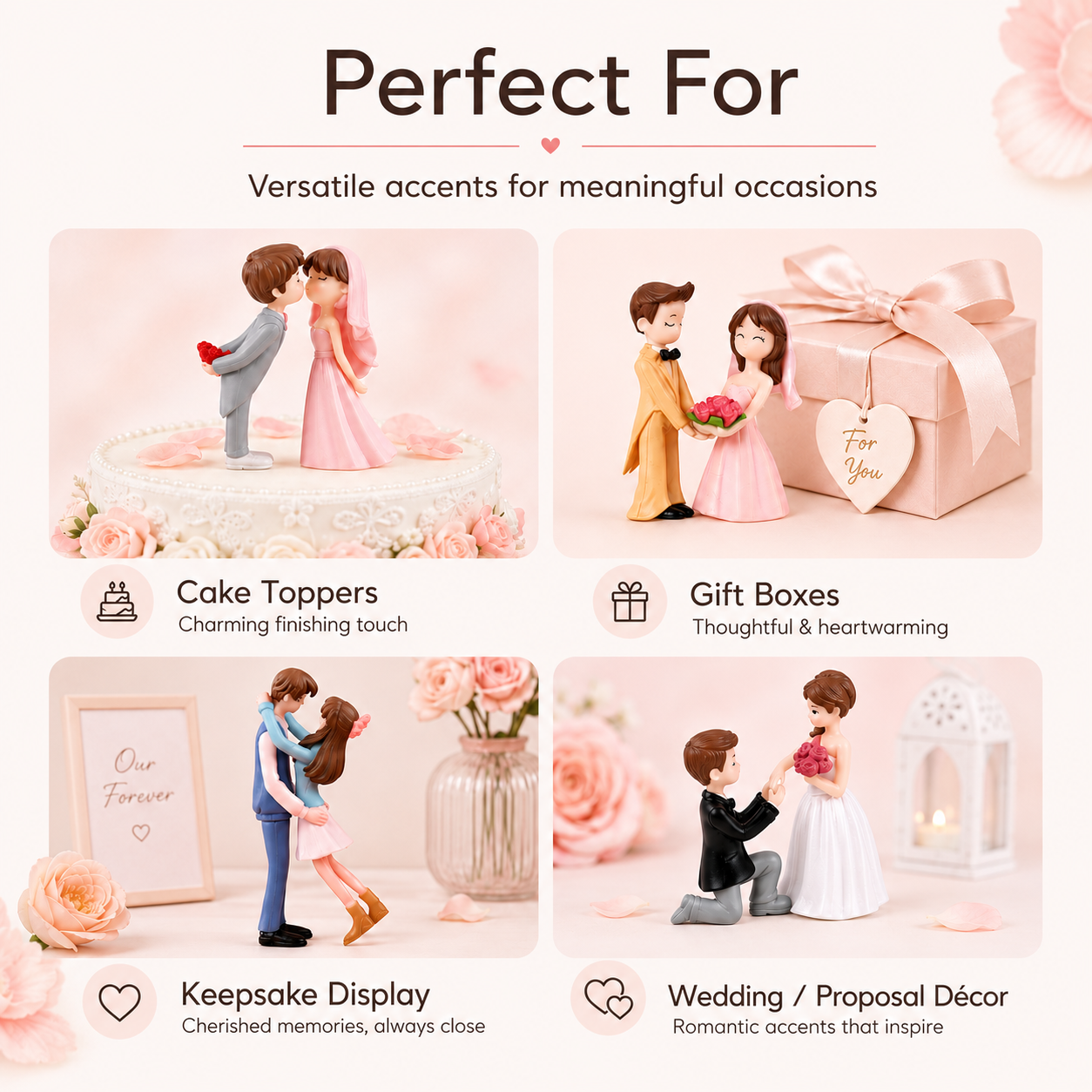 Mini Wedding Couple Figurine  Resin Bride & Groom Cake Topper  Wedding Keepsake Decoration 2.png