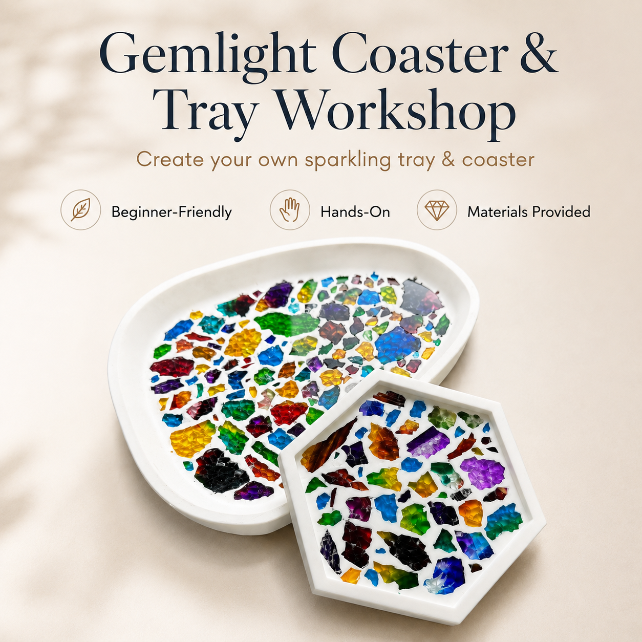 Gemlight Coaster & Tray