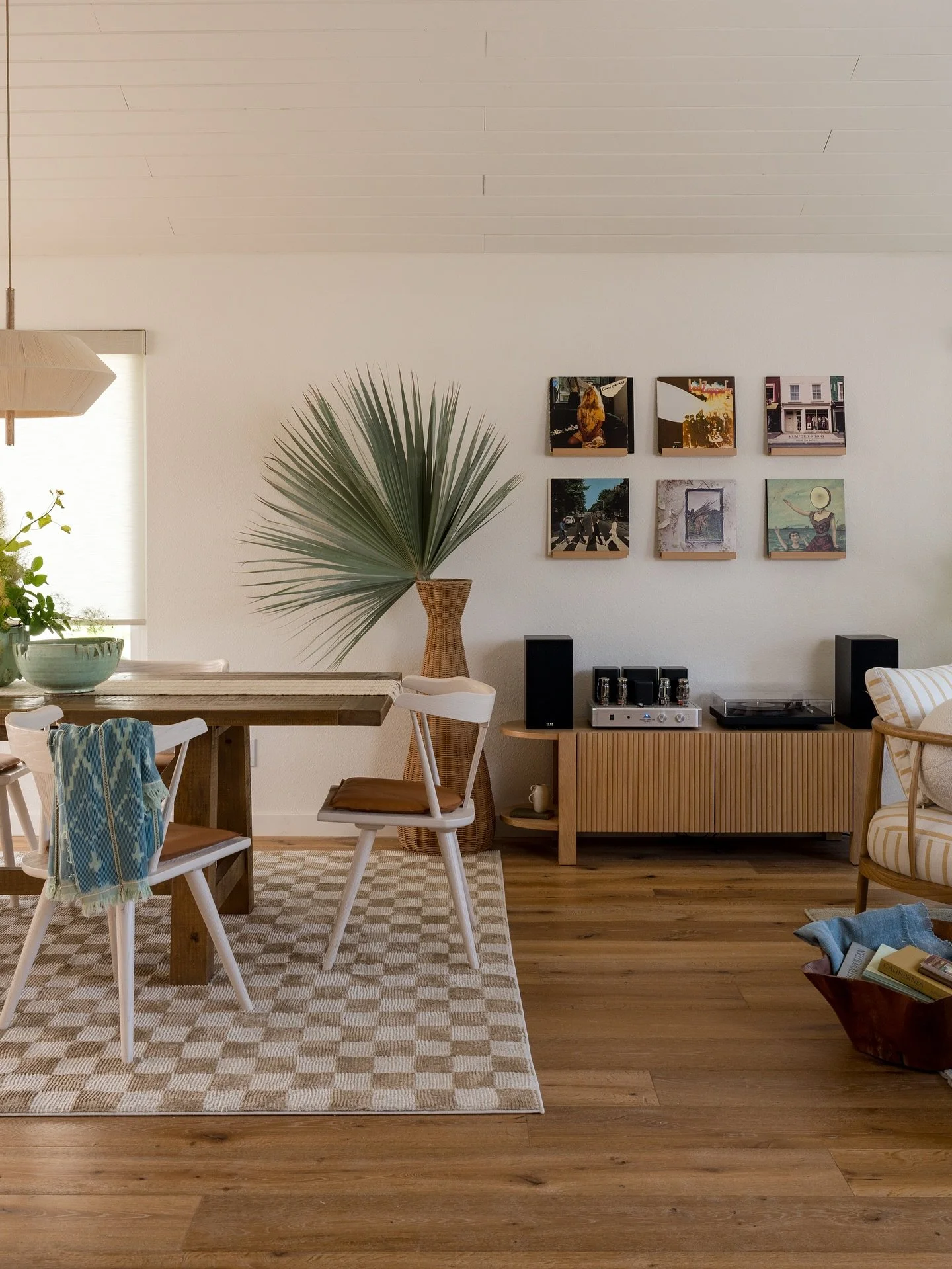 So excited to share parts of our Ohana House project where we helped the homeowner transform an awkward space into a spot for the family to gather, chill and listen to records.  Colorful, joyful vibes was the direction but we kept the space airy and 