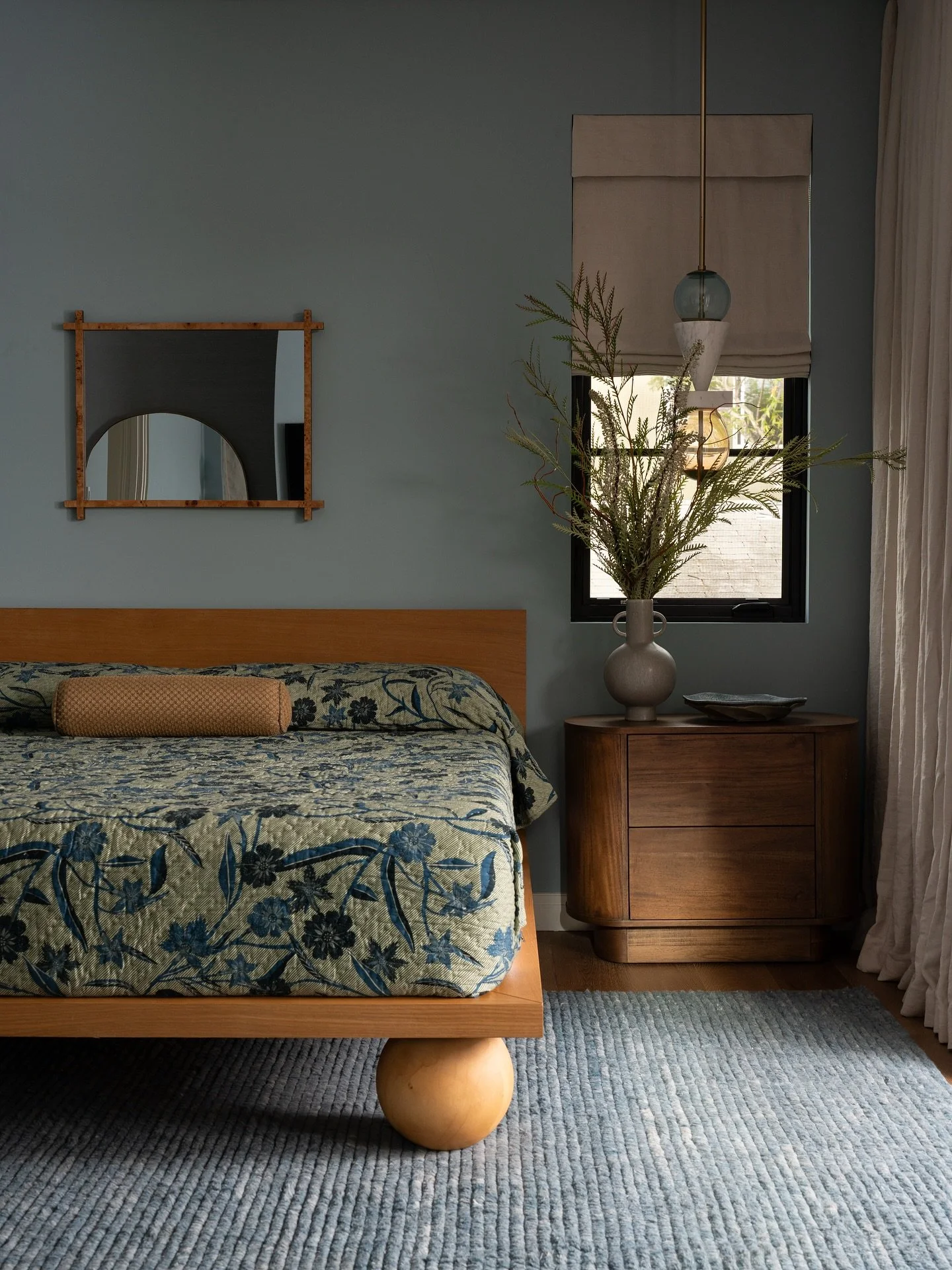 A peak into 8 bedrooms.  Same angle, but each telling a different story.  All the perfect place to unwind at the end of the day. 

From moody color drenched mid-century modern rooms to Spanish traditional to playfully layered, casual California, mode