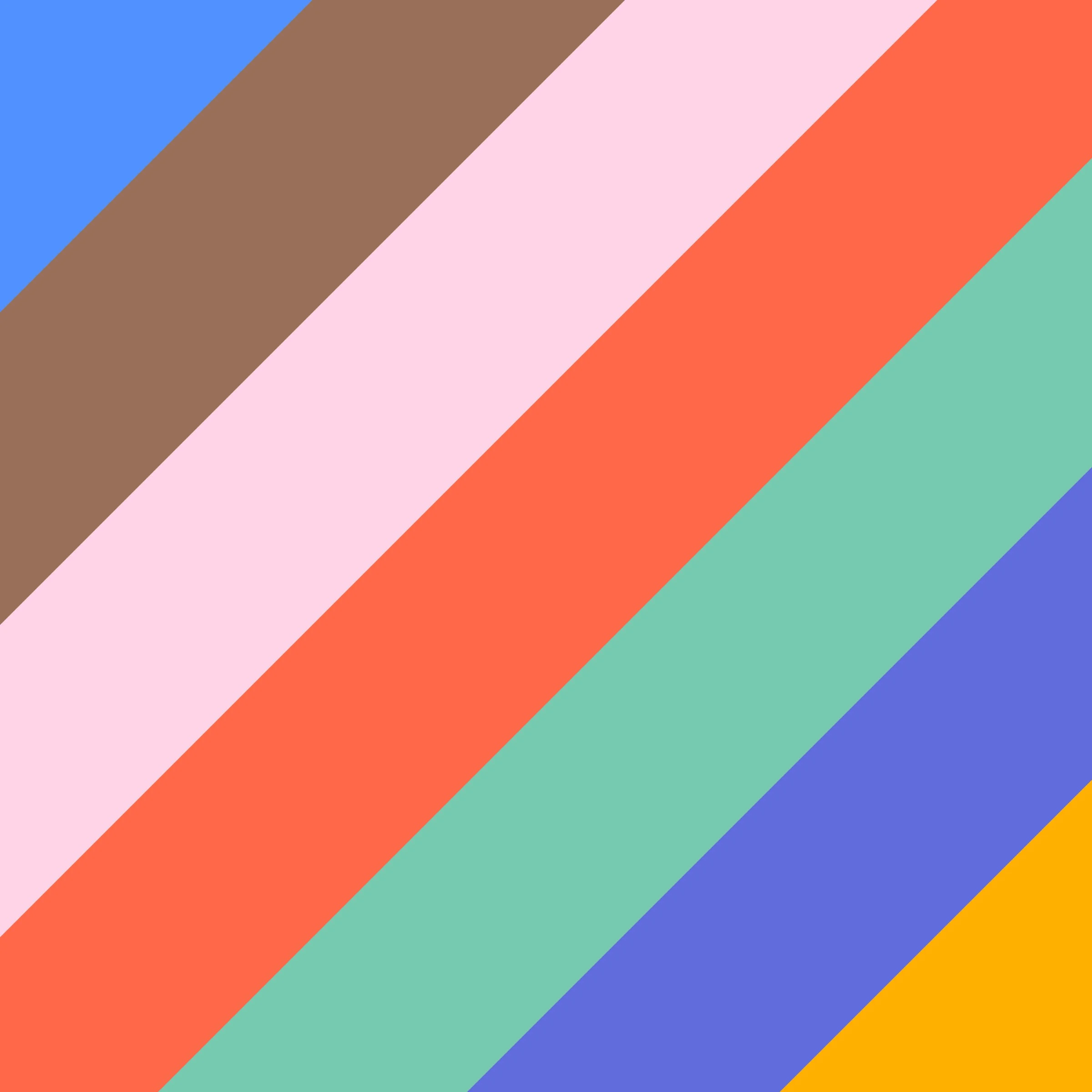 Colorful rainbow with multiple vibrant stripes in different colors including blue, brown, pink, orange, teal, blue, purple, and yellow.