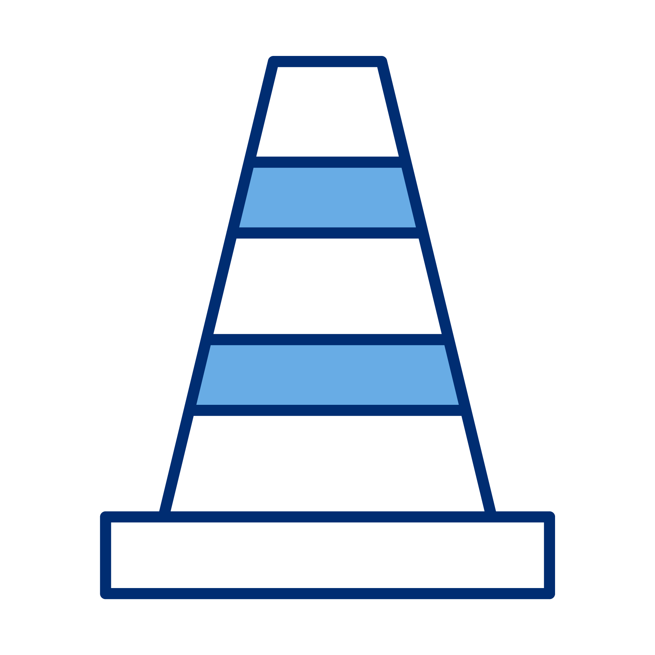 A digital illustration of a ladder with five steps, alternating between black and blue, with a black background.