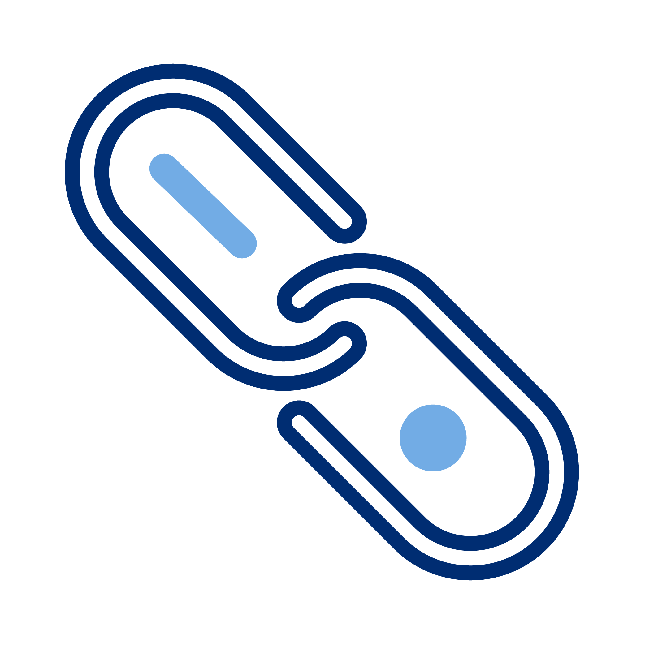 Illustration of a medical bandage or adhesive bandage icon with a black background, primarily in shades of blue.