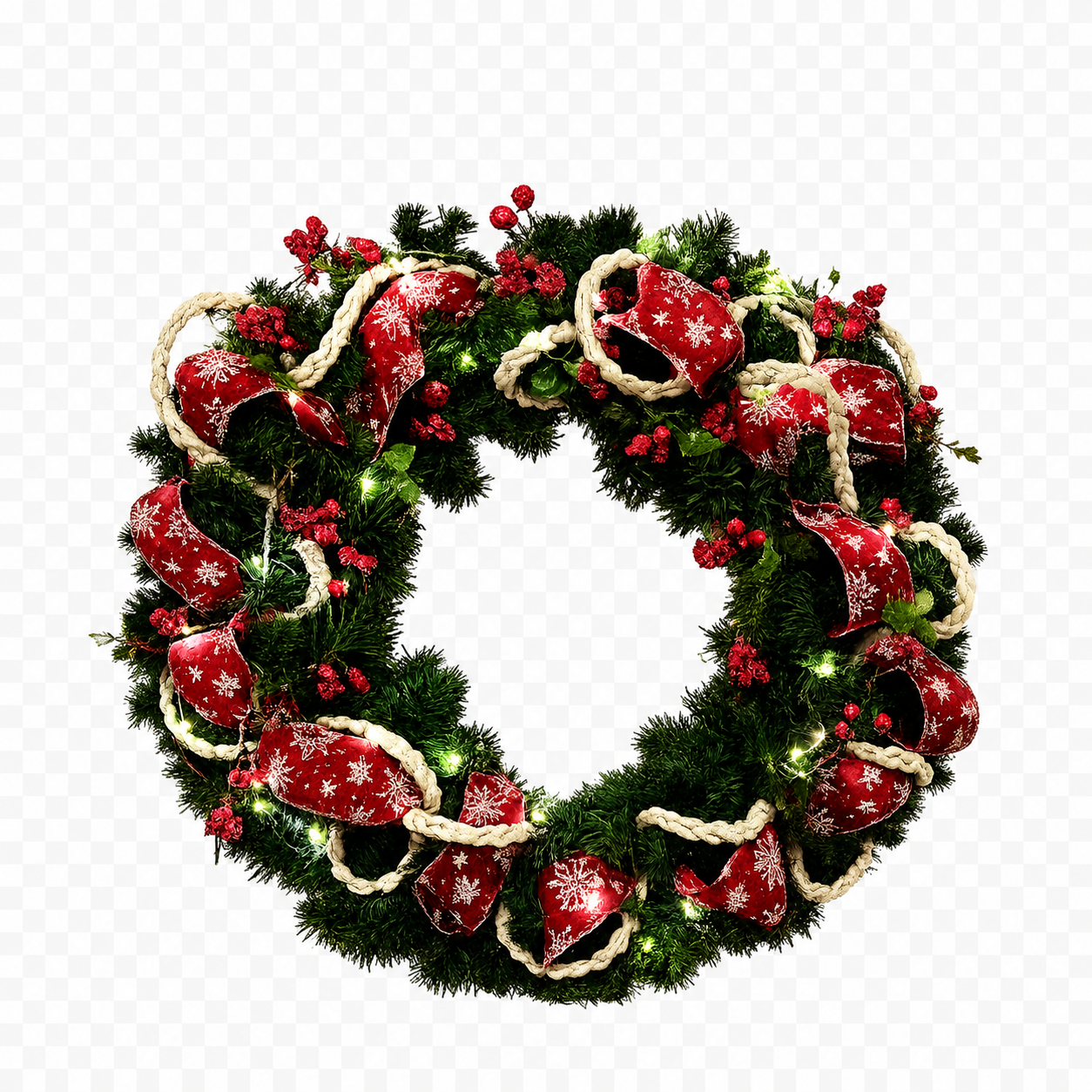 Timeless Christmas Elegance Wreath