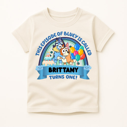 Custom Name Bluey T-shirt