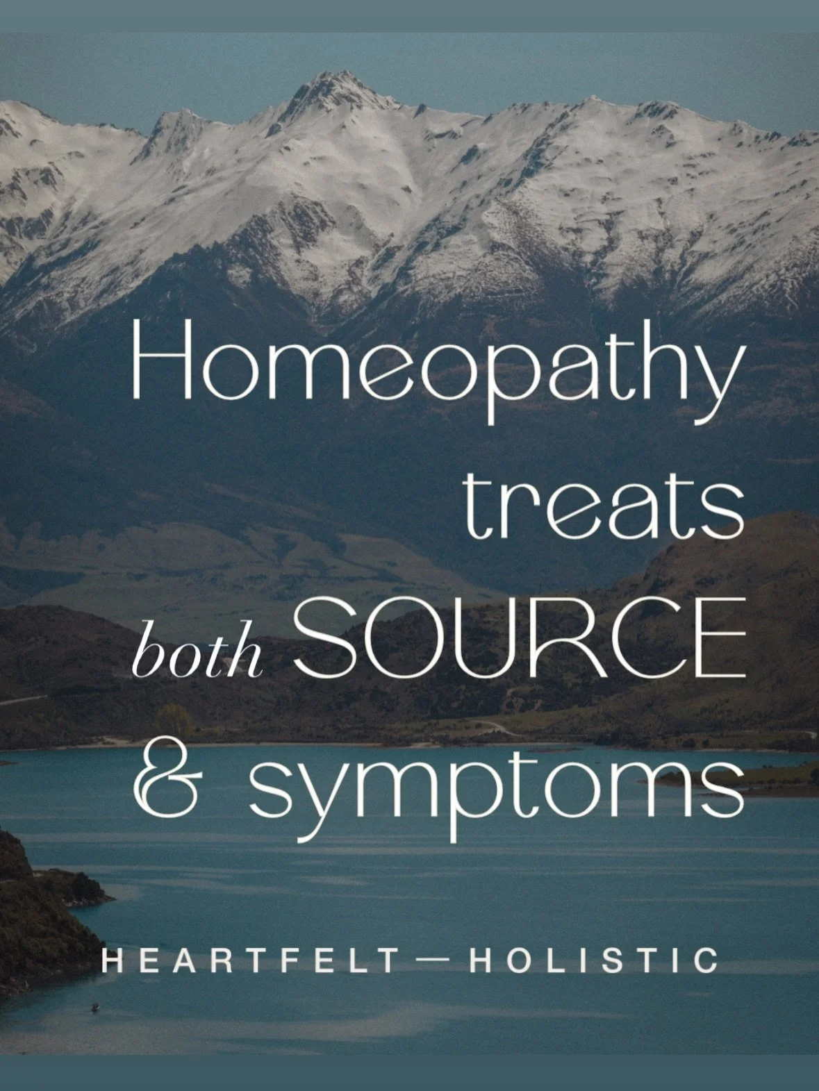 We treat both CAUSE &amp; EFFECT. That&rsquo;s the goal. That&rsquo;s the power of a well indicated remedy. 

I&rsquo;m not here to suppress symptoms. I&rsquo;m here to understand how they came about in the first place. What&rsquo;s the SOURCE? Becau