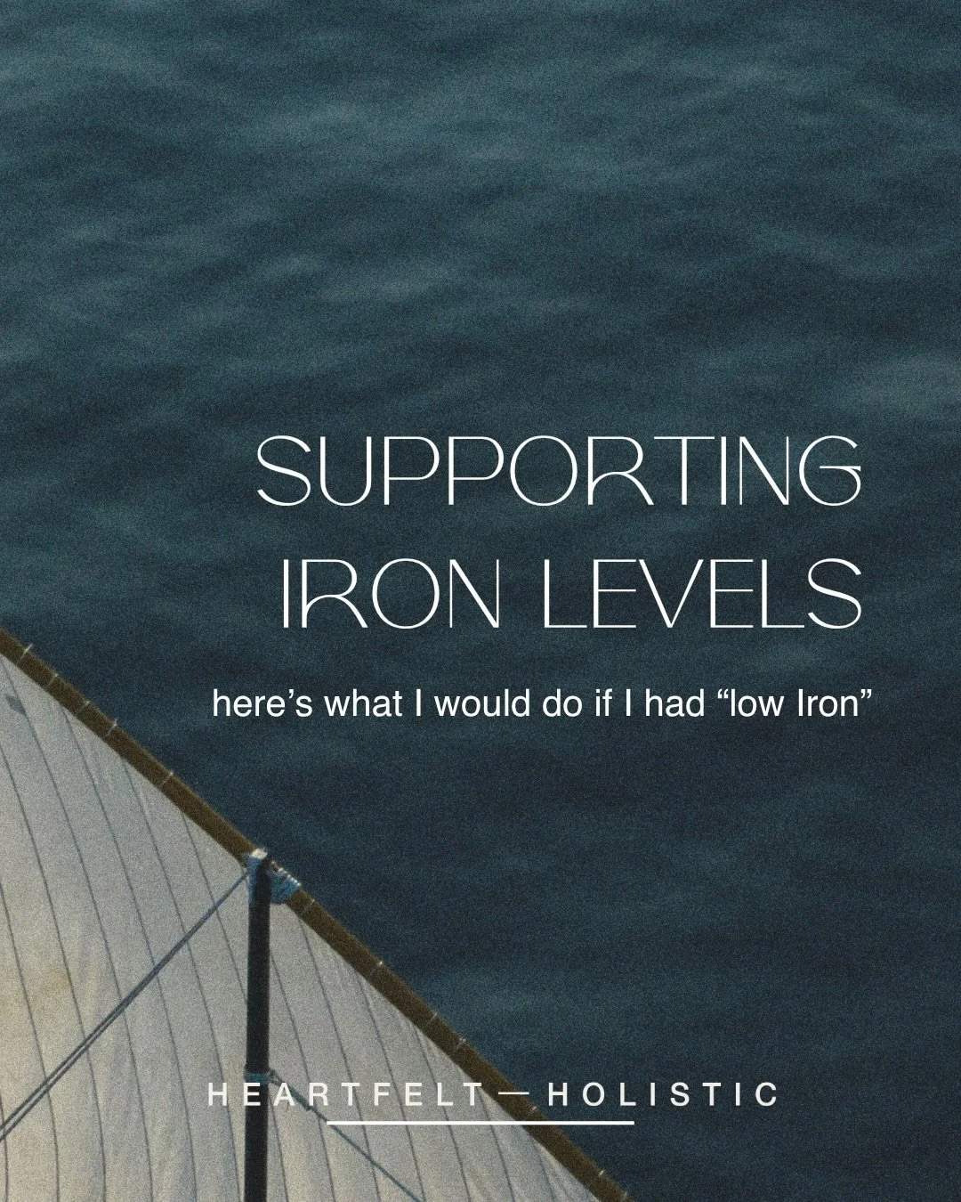 The thing is, you probably don&rsquo;t have low iron. 🤫

You only need to get 5% of your daily iron needs from your food and the rest is meant to be recycled by an elegant system in your own body (the RES). Amazing. 

But if you have &ldquo;low iron