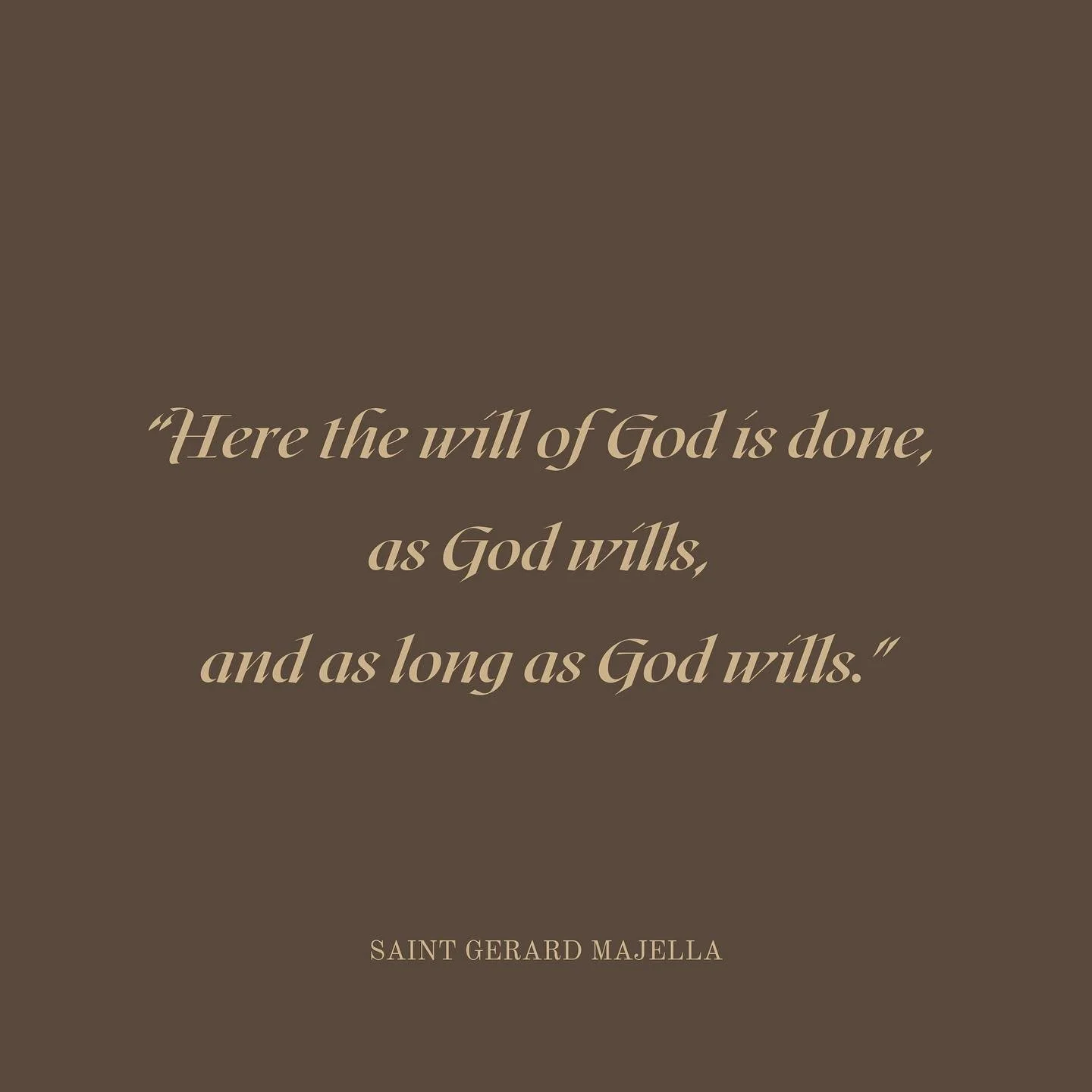 Today&rsquo;s the feast of Saint Gerard!
 
Saint Gerard Majella was born in 1726 in Muro, Italy. He grew up in poverty and lost his dad at the age of 12. 
 
He worked as a sewing apprentice before taking a job with the local Bishop of Lacedonia as a 