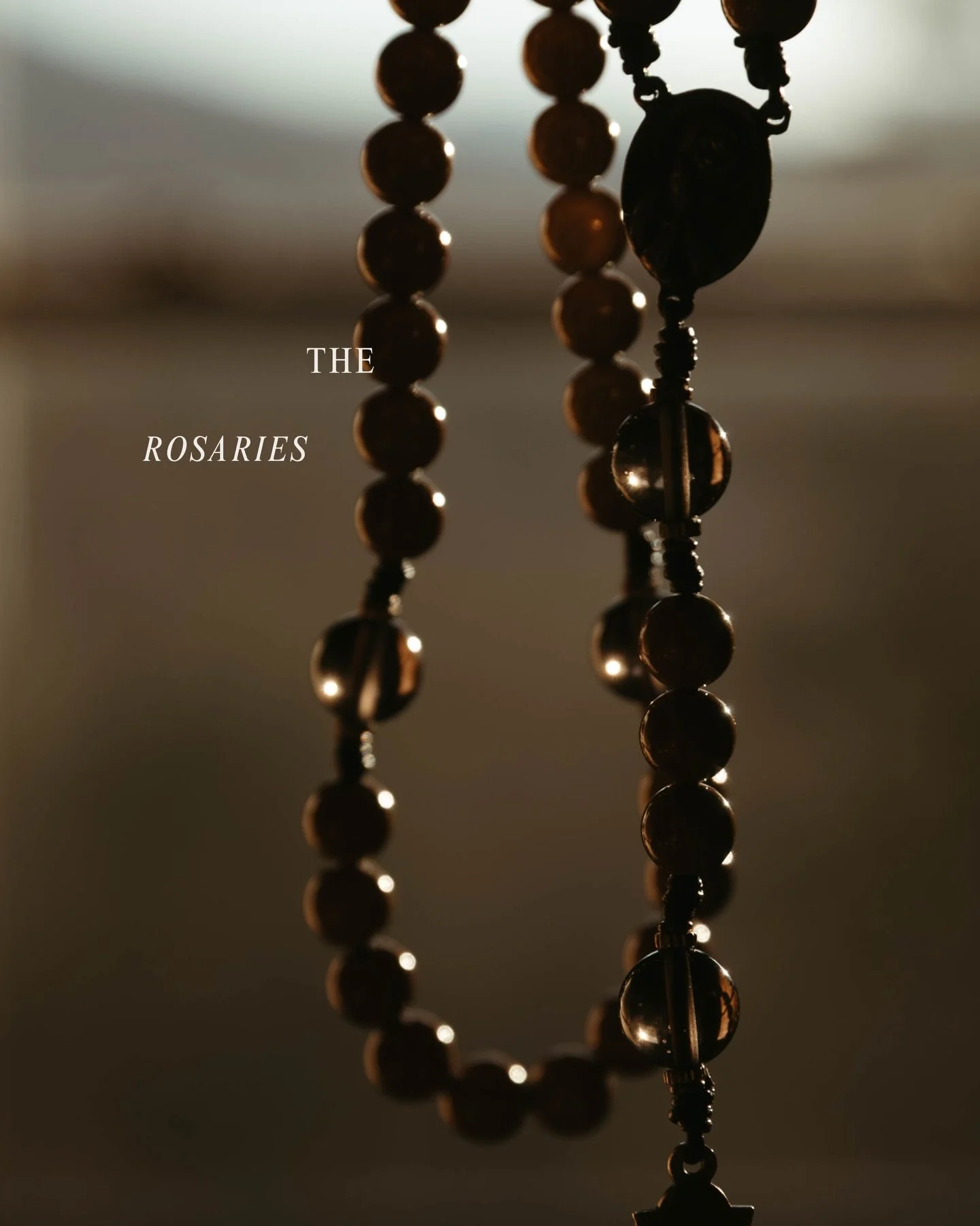 The rosaries in Monday&rsquo;s launch! Two inspired by the sun and two inspired by the night sky. 

&ldquo;God made the two great lights, the greater one to govern the day, and the lesser one to govern the night, and the stars.&rdquo; (Gen 1:16)