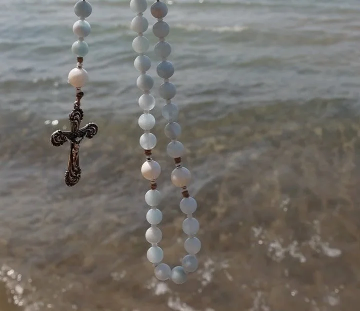 The perfect crucifix🌊🌸

When I started designing the Maris rosary I had a specific centerpiece and Hail Mary beads in mind. As I began looking for a crucifix, I came across this Edwardian style crucifix and knew it belonged to the Maris rosary.

It