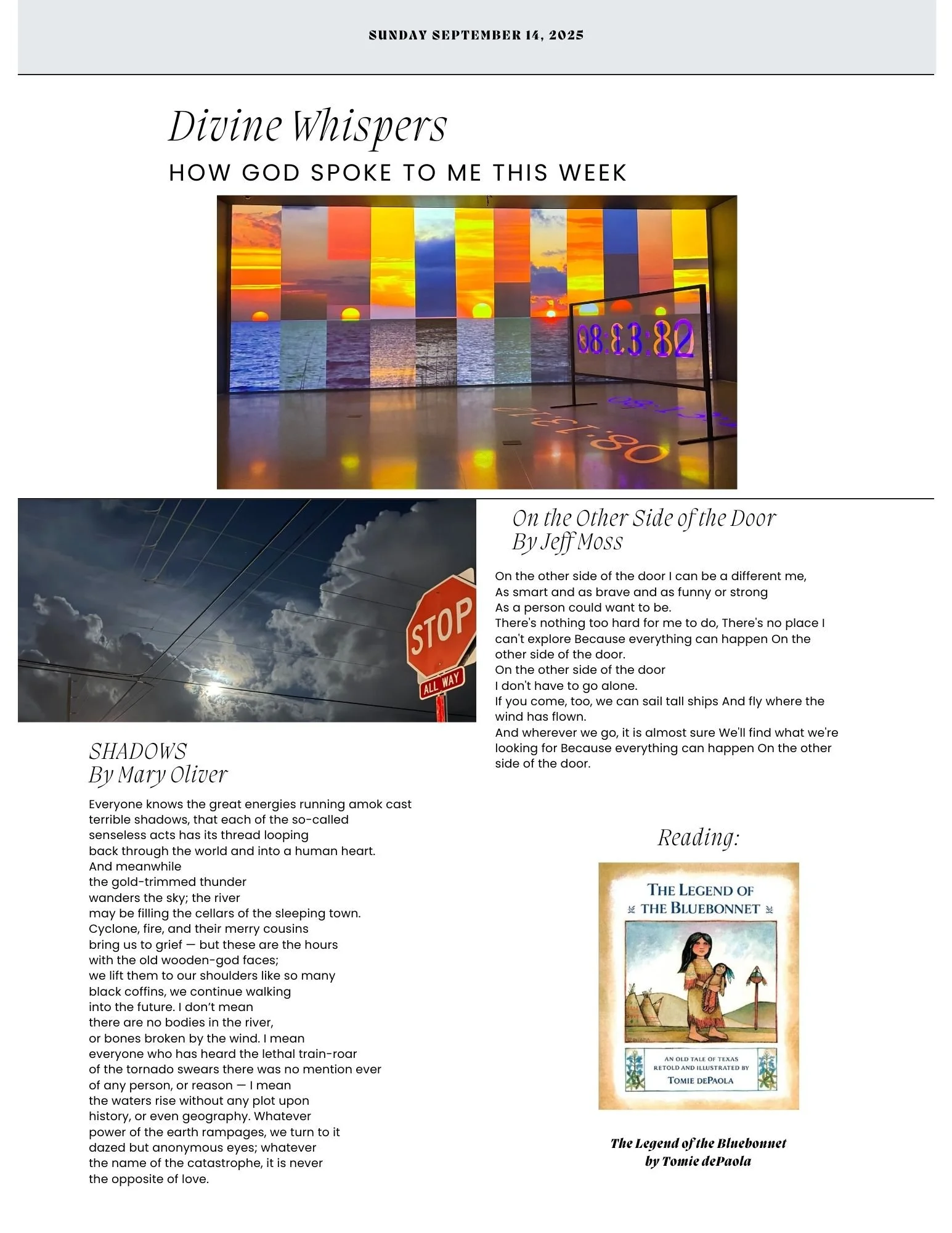Sunday September 14, 2025