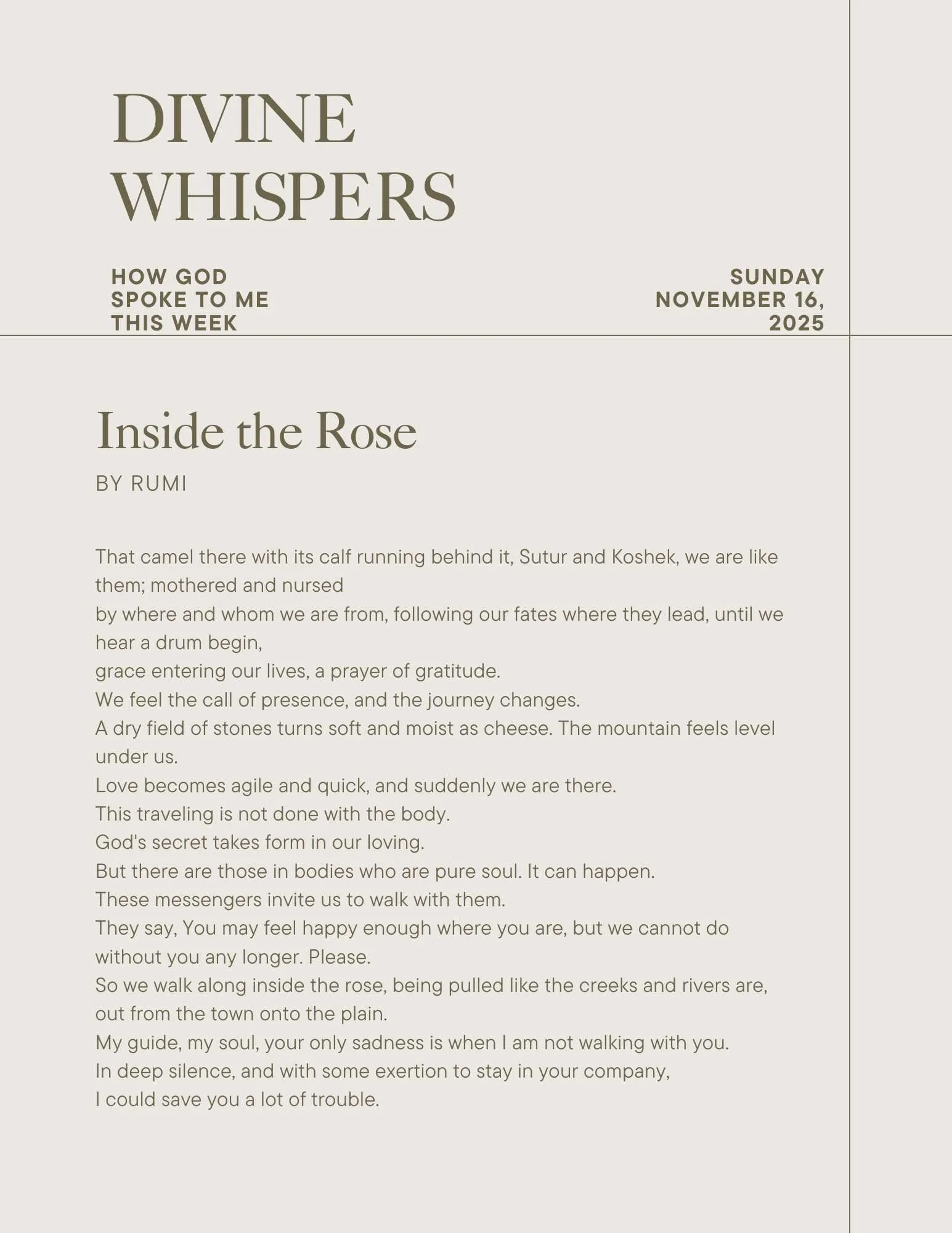 Sunday November 16, 2025 Page 1