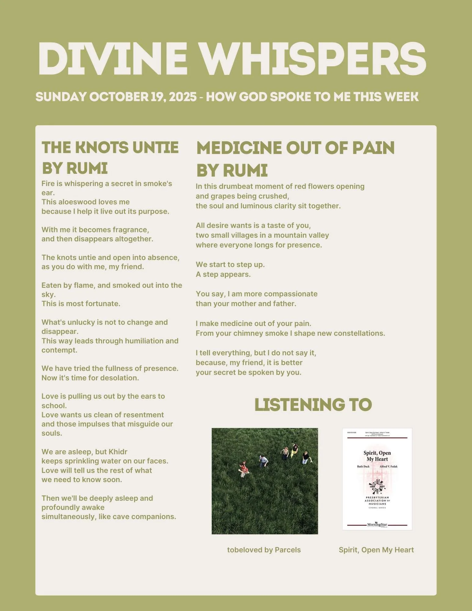 Sunday October 19, 2025 Page 1