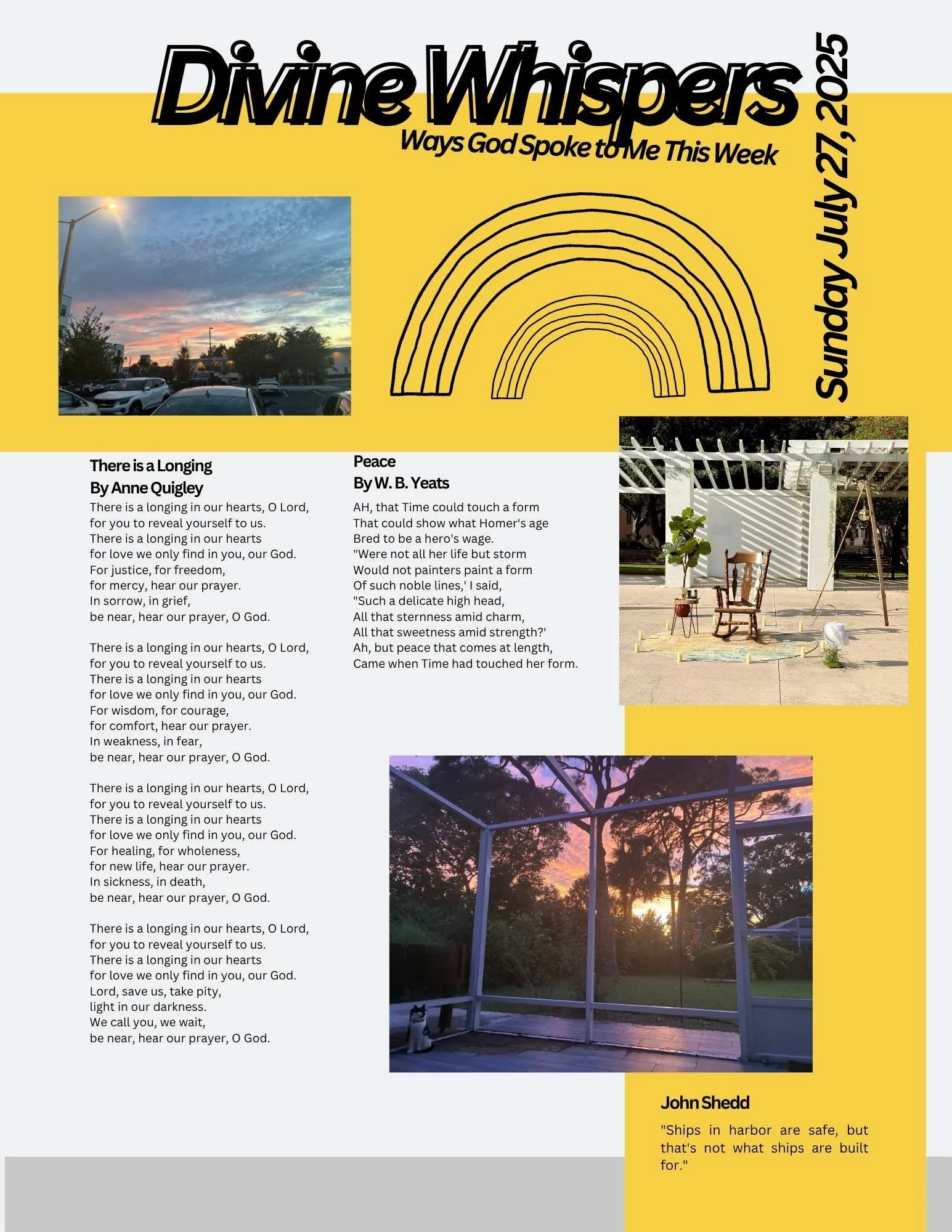 Sunday July 27, 2025