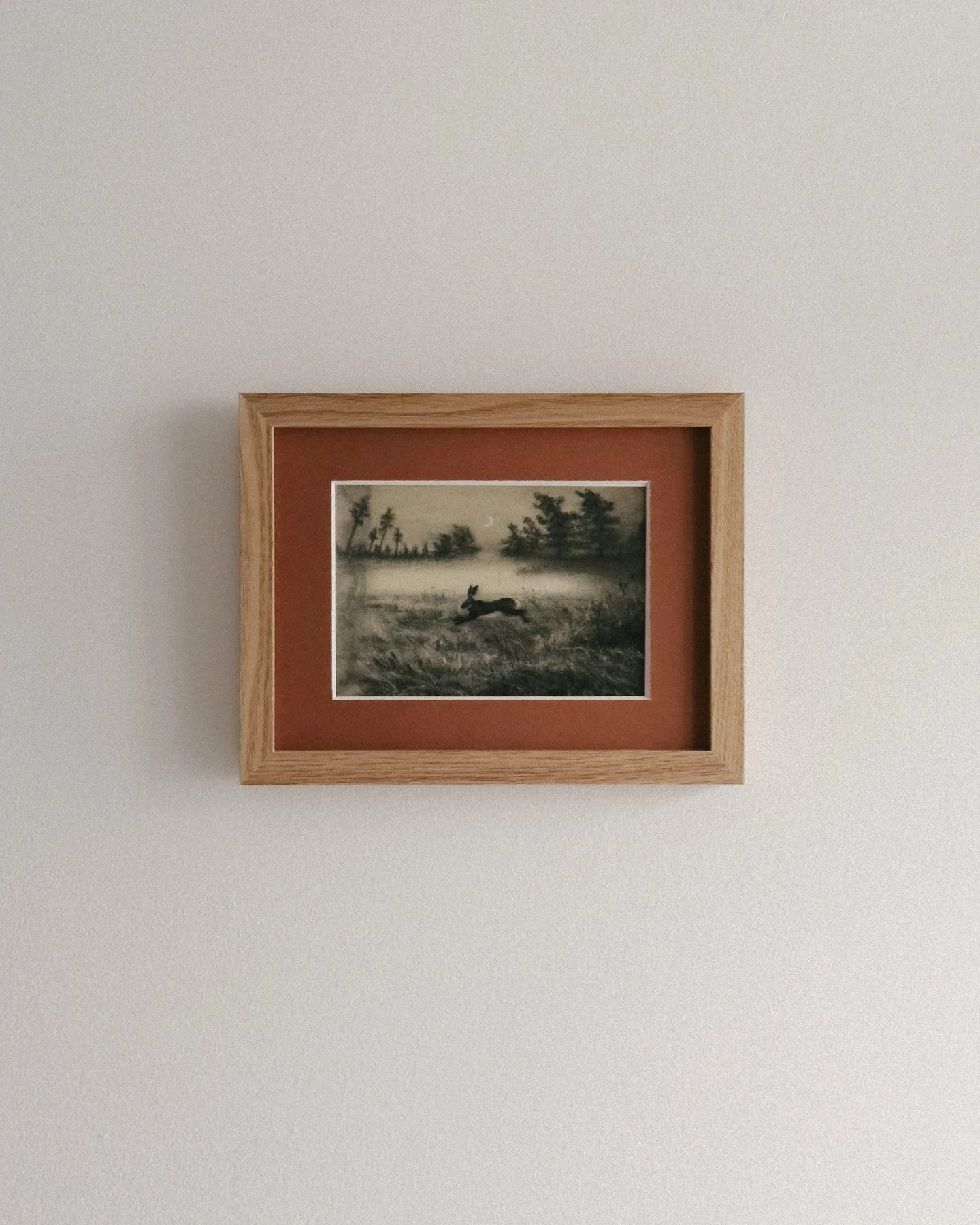 Reminder to frame those small prints 🙌🌙 

I had so much fun playing around with different frames and colorful mat boards! Which one is your favorite? 👀

If you&rsquo;d like to collect &ldquo;Leap of Faith&rdquo;, this month&rsquo;s giclee print, i