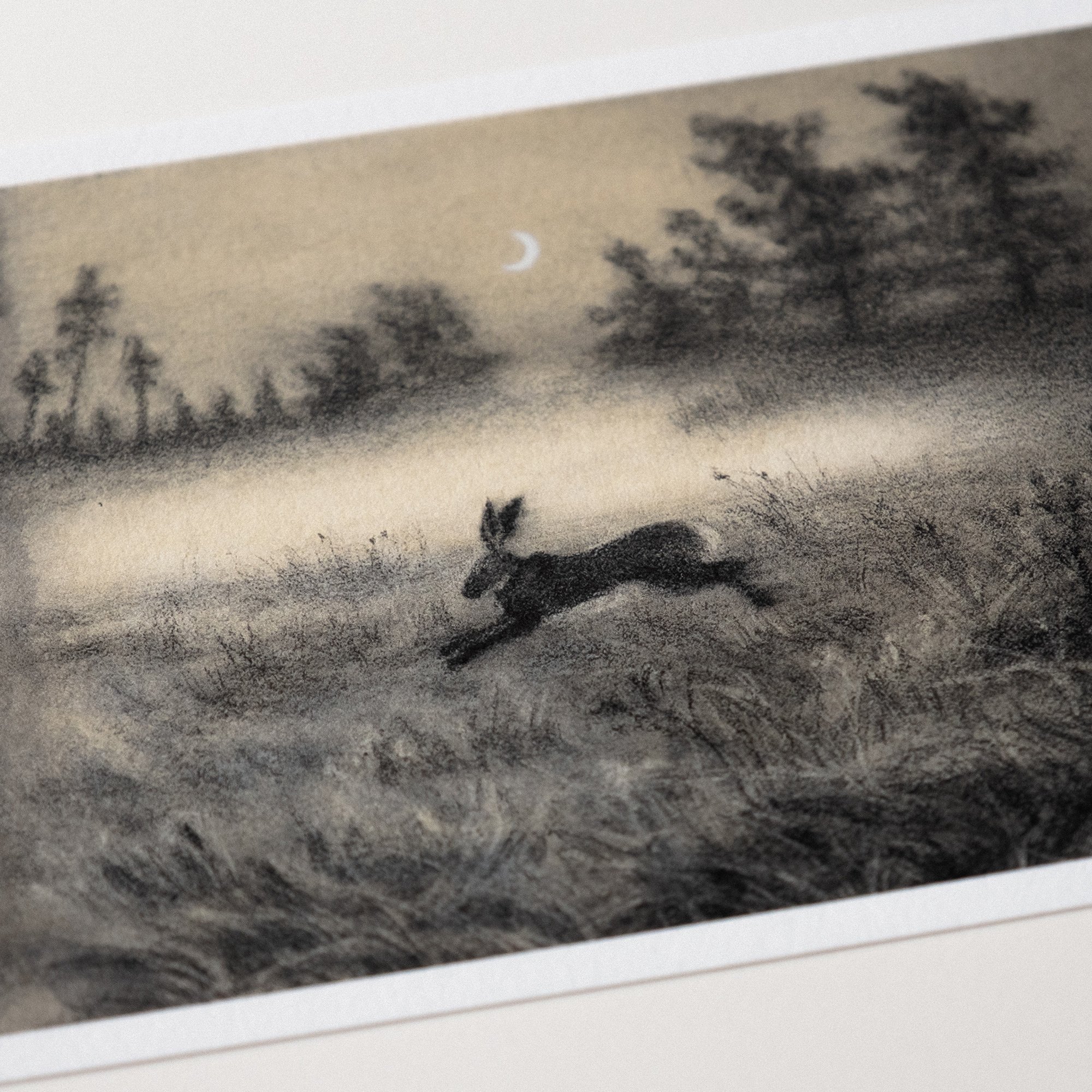 Ethereal graphite and ink drawing with a soft light-leak effect, suggesting intuition, transition, and the first brave step toward change.
