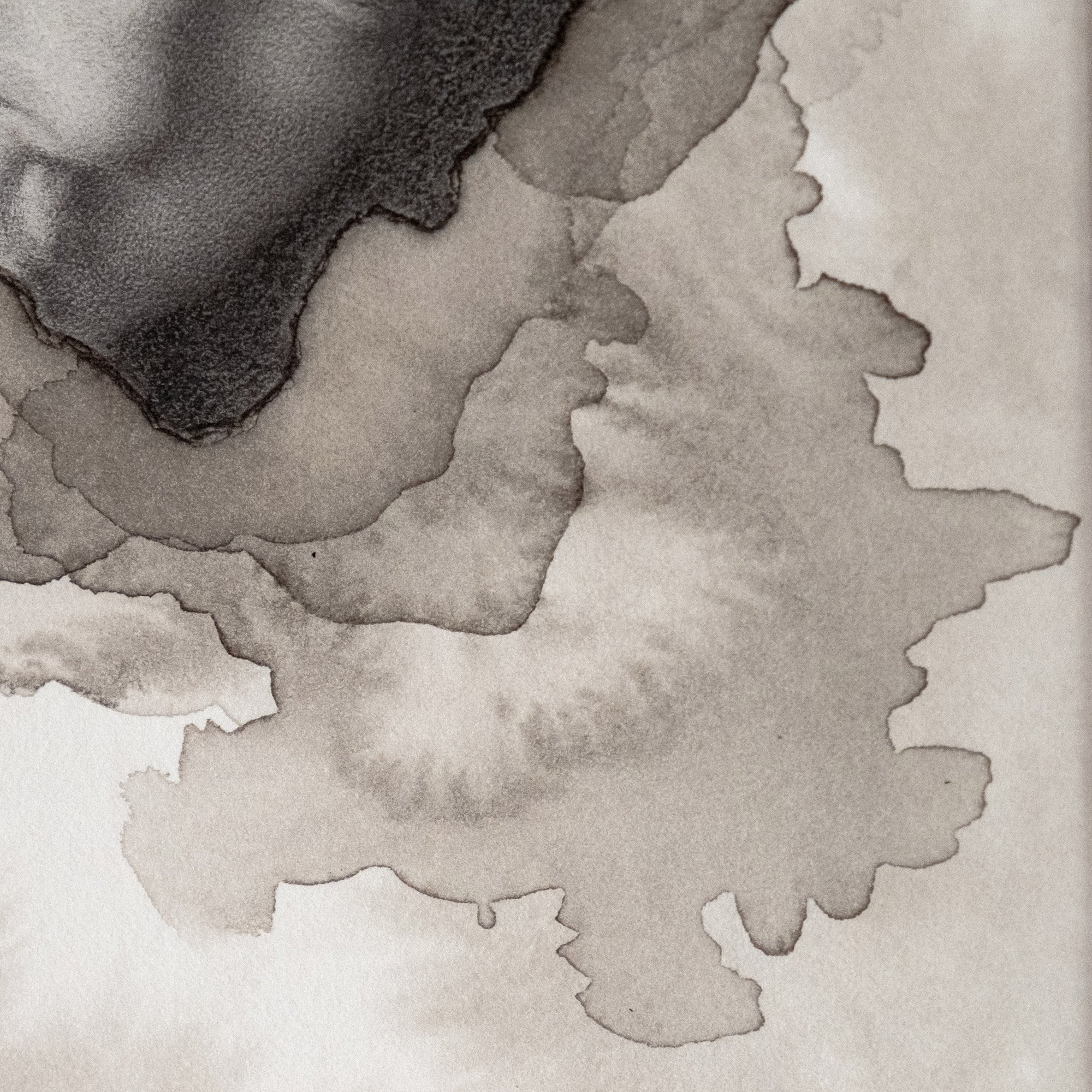 close up of abstract ink textures on paper